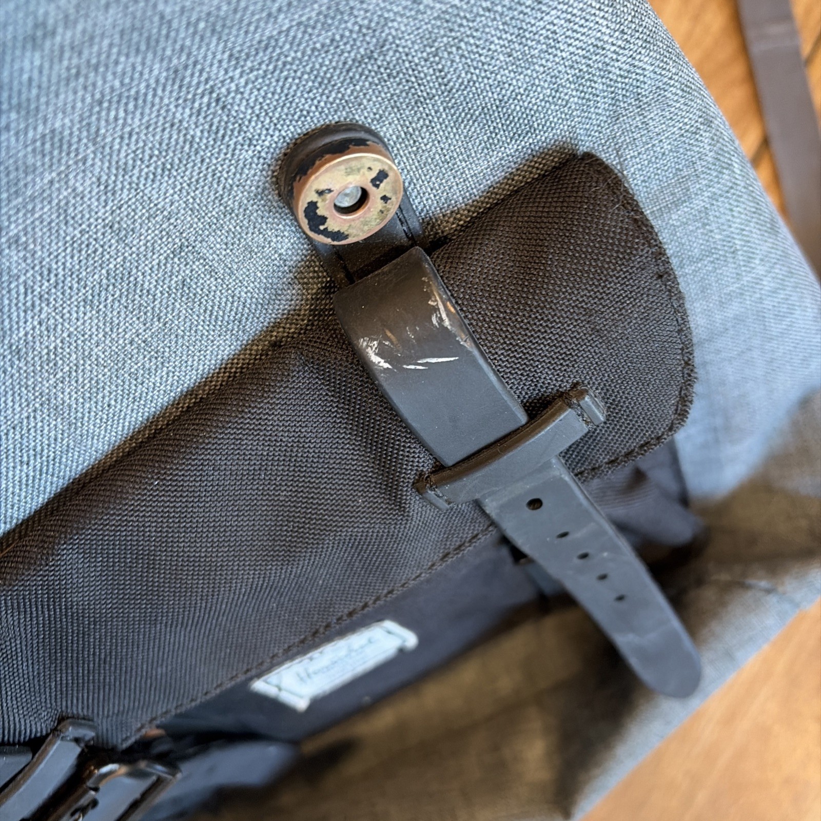 Herschel Supply Co Little America Backpack Gray Top Loading Back