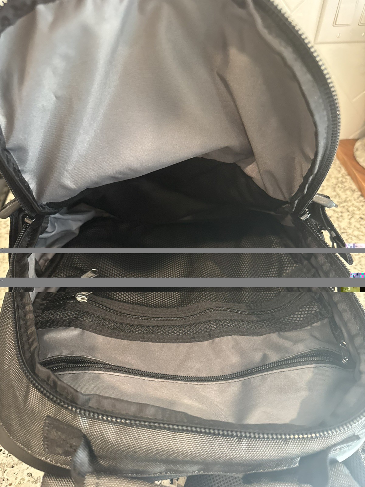 PING AC BKPK214 Gunmetal Black 8 Pocket Backpack Laptop Nylon/Poly Deerwood CC