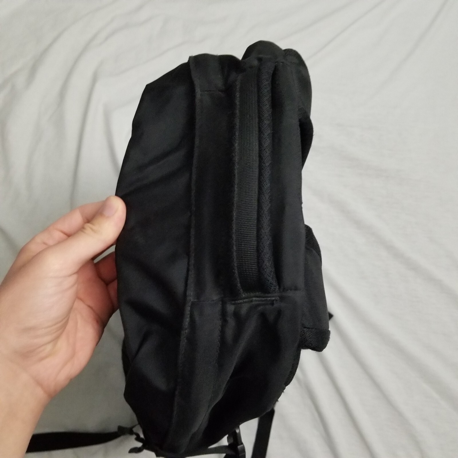 The North Face Fall Line Backpack Black Hiking Travel Outdoor School Work Logo