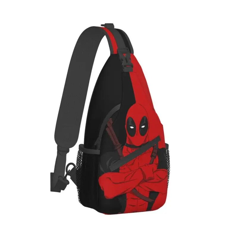 Casual Deadpool&MEN Sling Crossbody Backpack Men Shoulder Chest Bags Traveling
