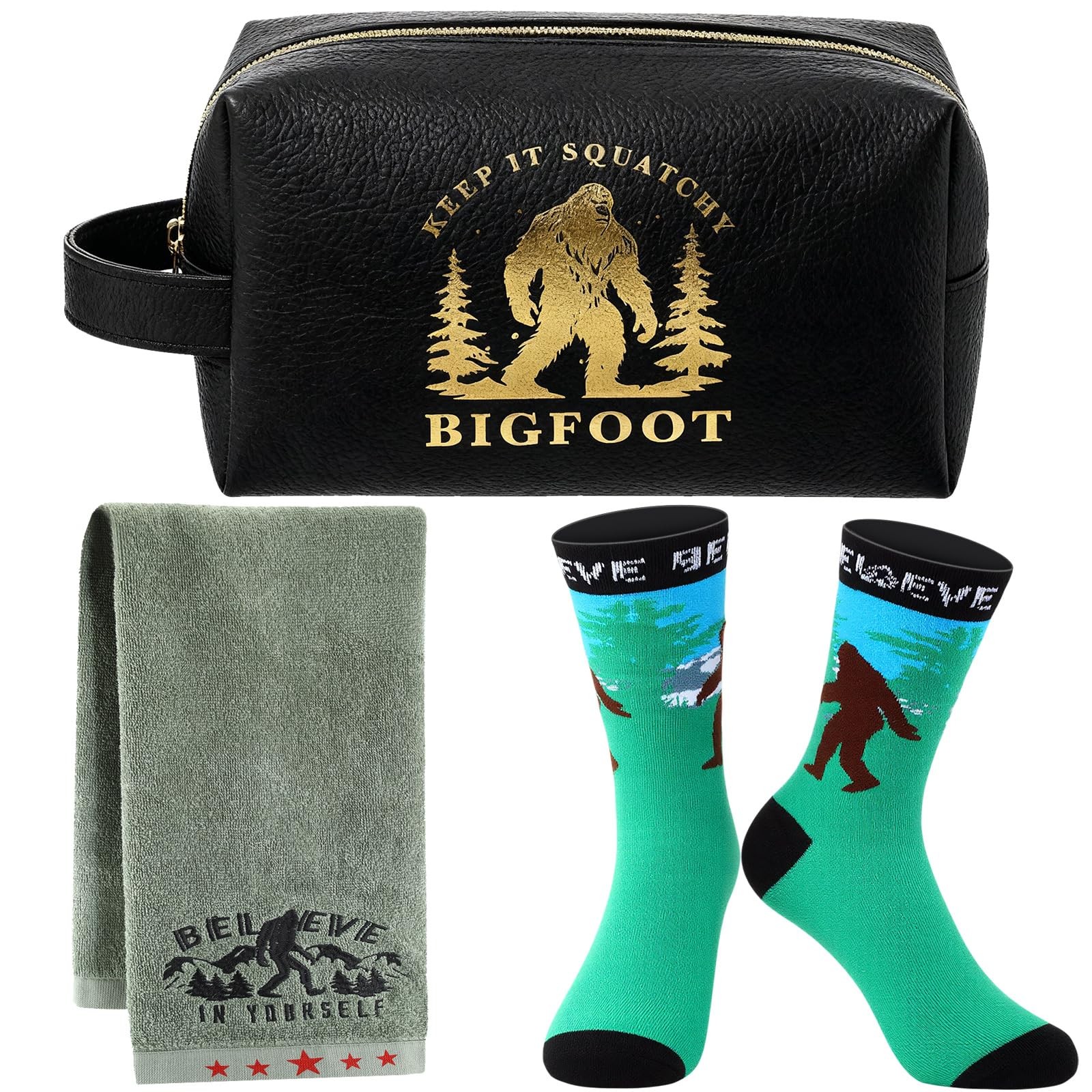 Hahafelt 3 Pcs 7.48 x 4.33 x 3.94 inches/19 x 11 x 10 cm, black, green
