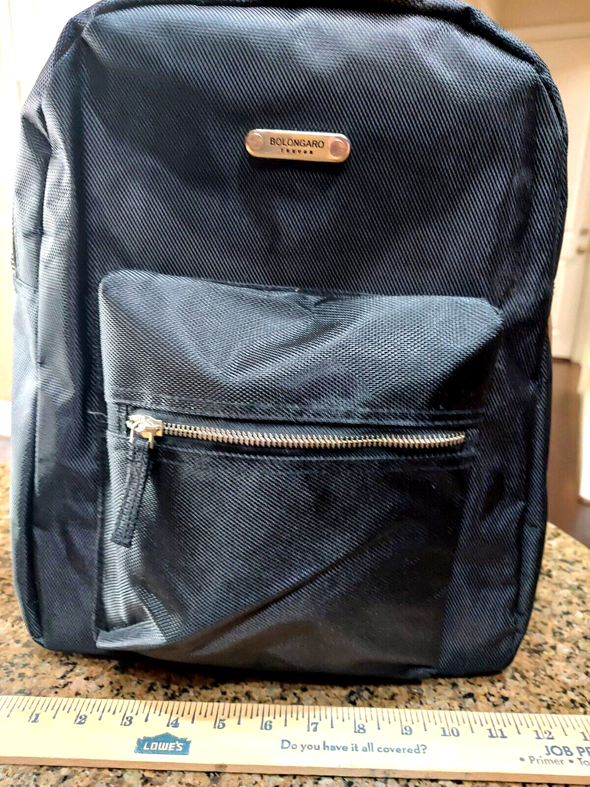Bolongaro Trevor Zip Backpack in Black Pollster