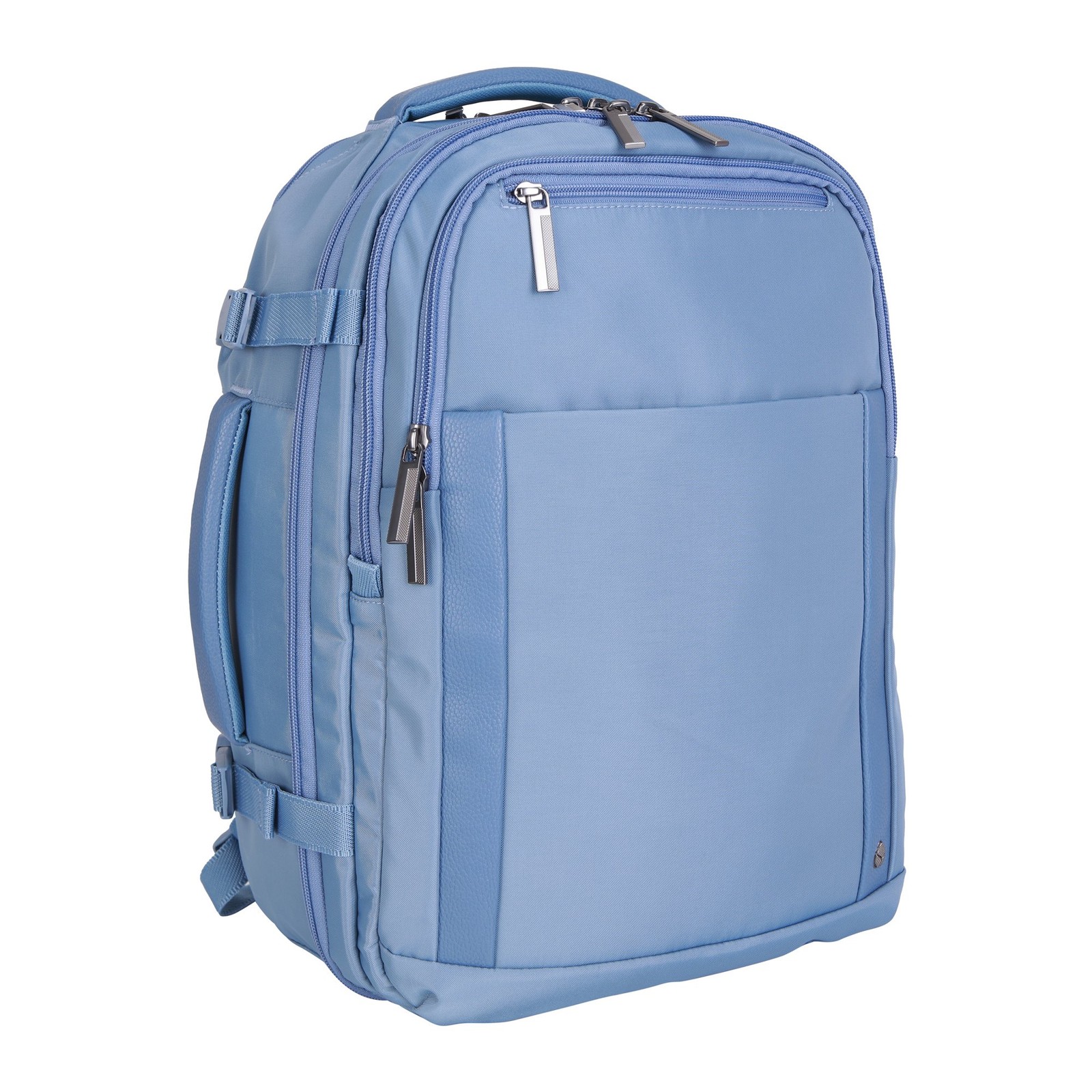 Blue Shadow 18″ Nylon Travel Backpack with 15″ Laptop Sleeve — EUC!