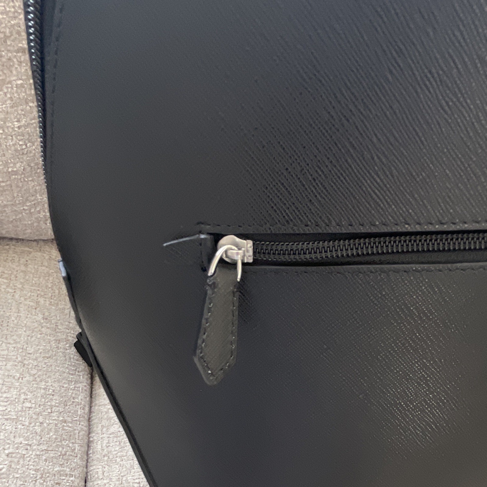 Montblanc Men’s Black Backpack Zip Closure Padded Adjustable Strap Pockets