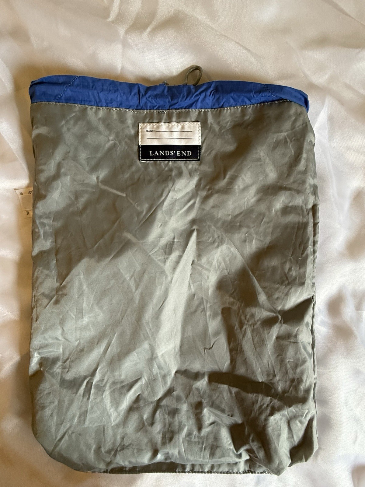 Lands End Lightweight Backpack Adjustable Royal Blue