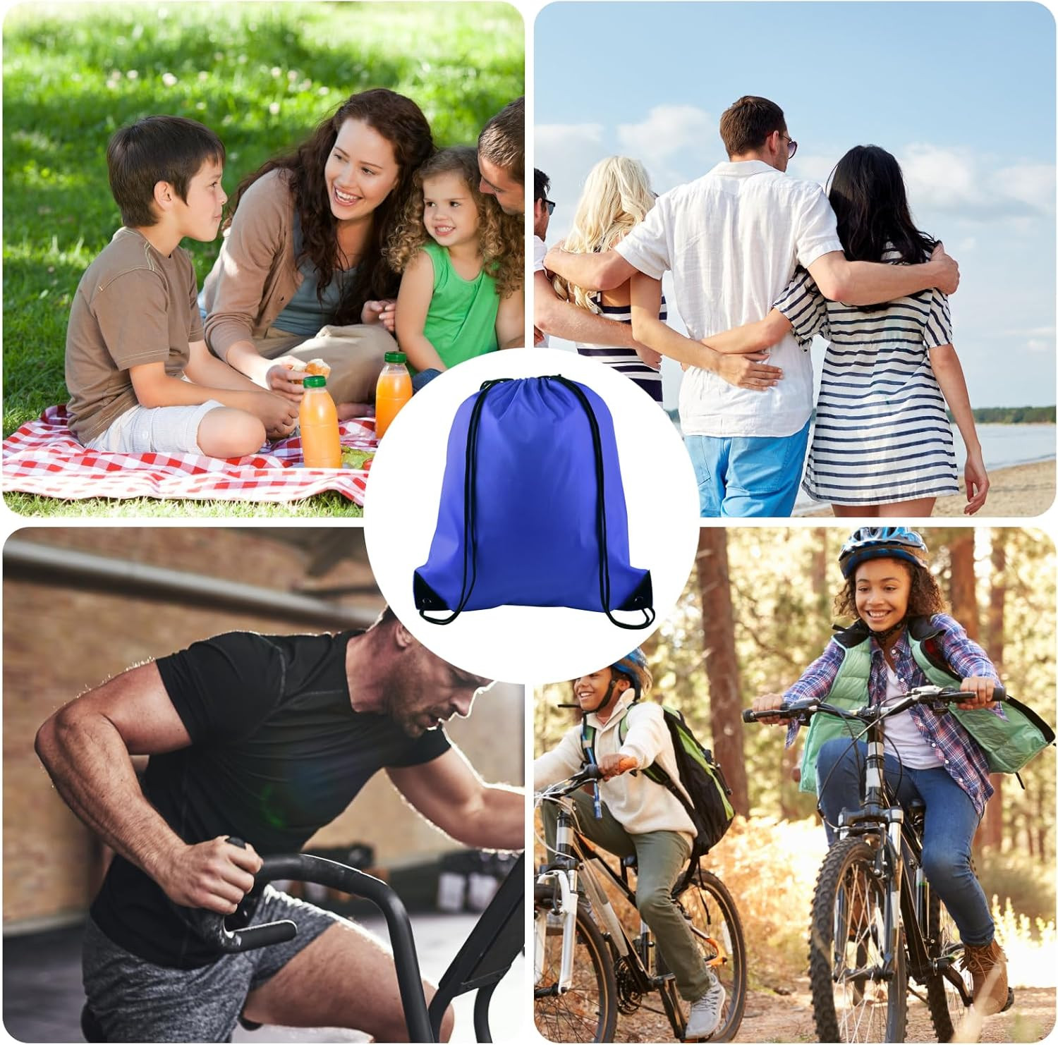 2 Pcs Drawstring Backpack Bags Sports Cinch Sack String Backpack Storage Bags fo