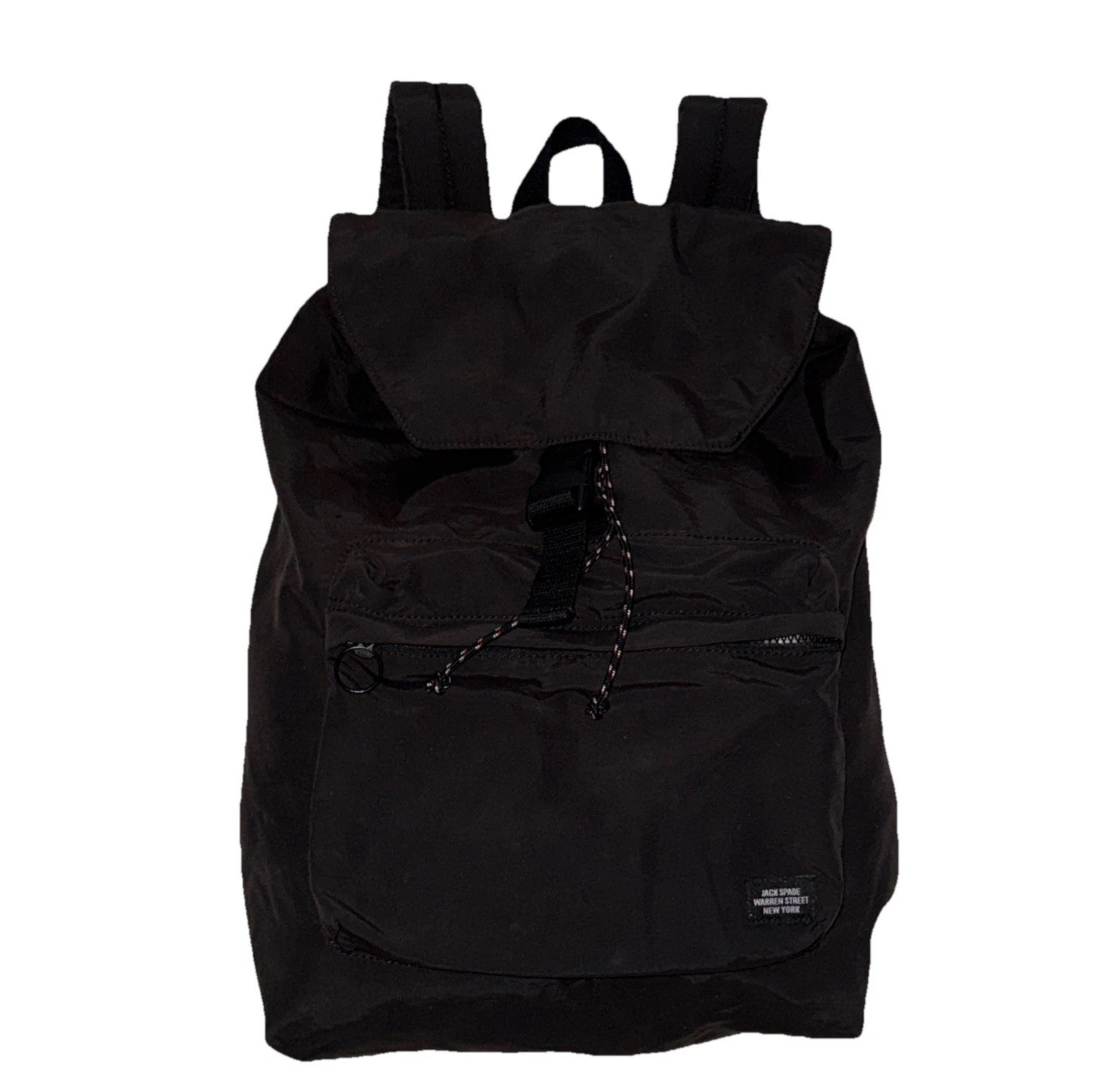 Jack Spade Charcoal/ Black Drawstring Field Backpack Rucksack Travel Bag