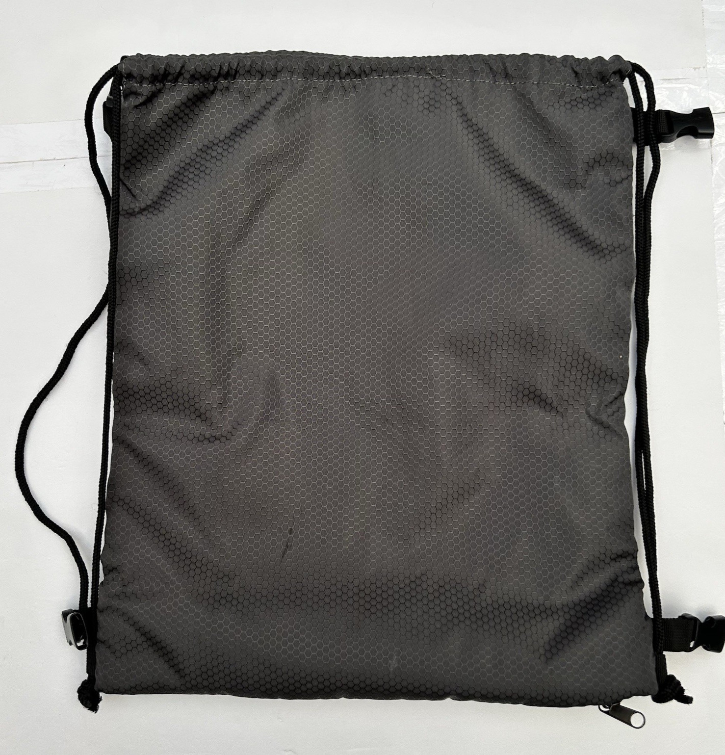 Hylete Icon XL Convertible Backpack Black Gray Zip Up Drawstring Bag Heavy Duty