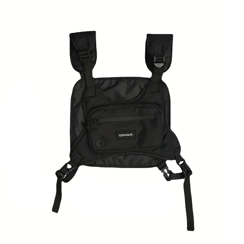 Chest Bag Waist Bag Hip Hop Streetwear Large Capacity Sports Casual Tactical Ves