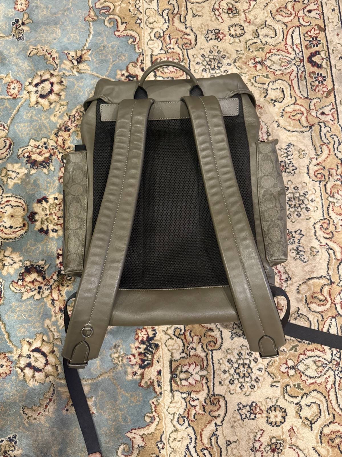 Coach Michael B. Jordan x Naruto Ranger Large Green Monogram Backpack Bag