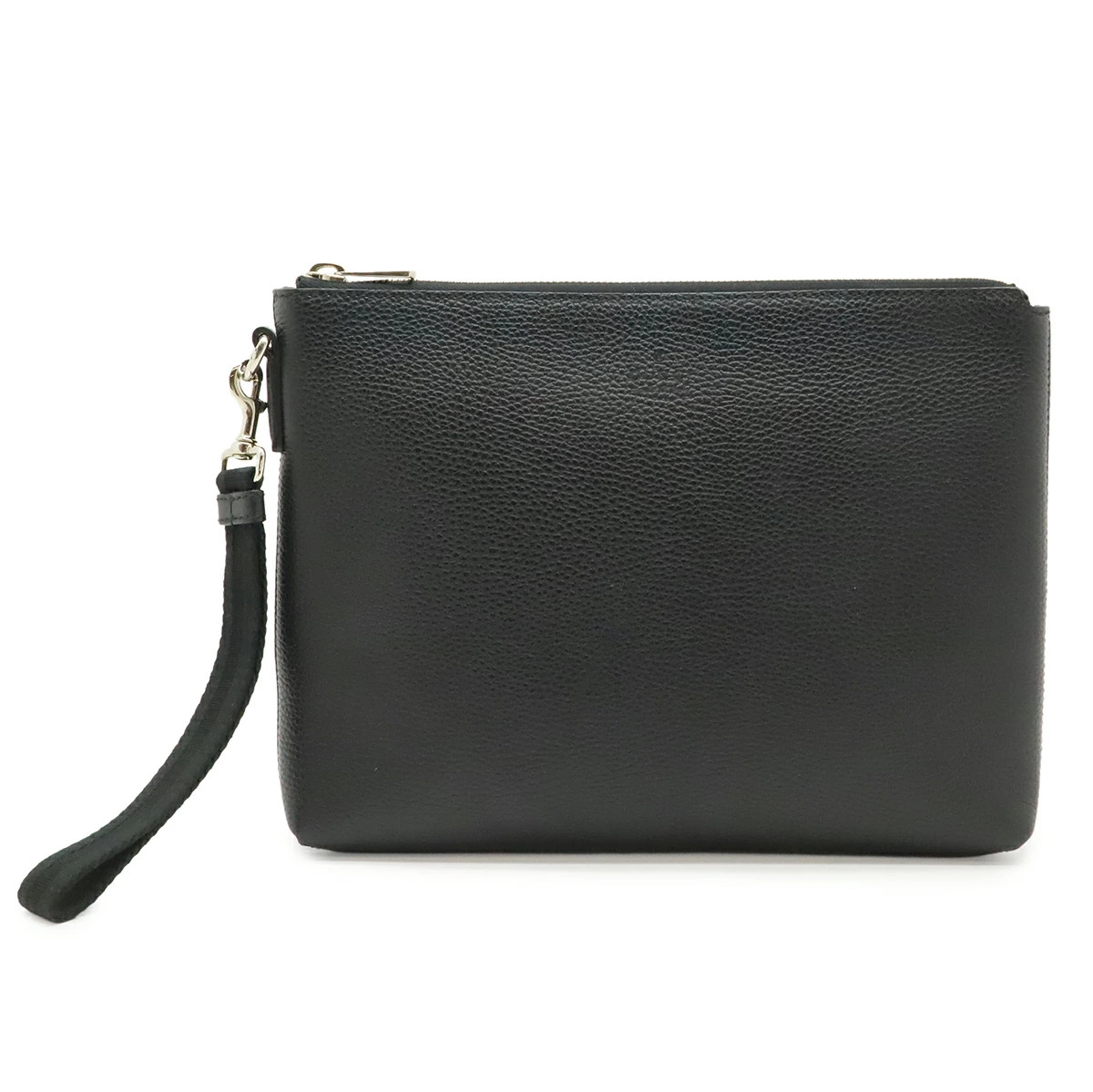 Gucci Cosmopolis clutch bag leather black silver hardware 387075 Used