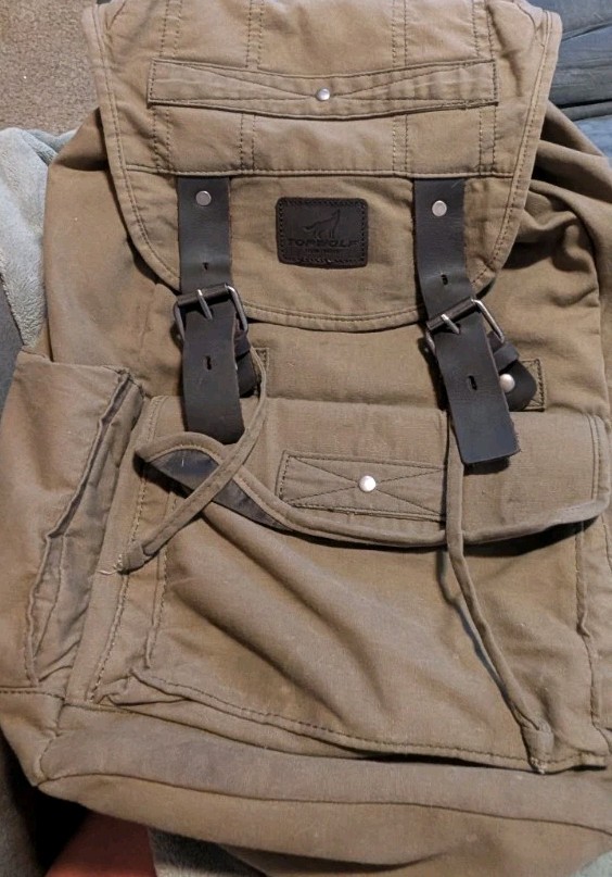 Topwolf New York Canvas Backpack Green