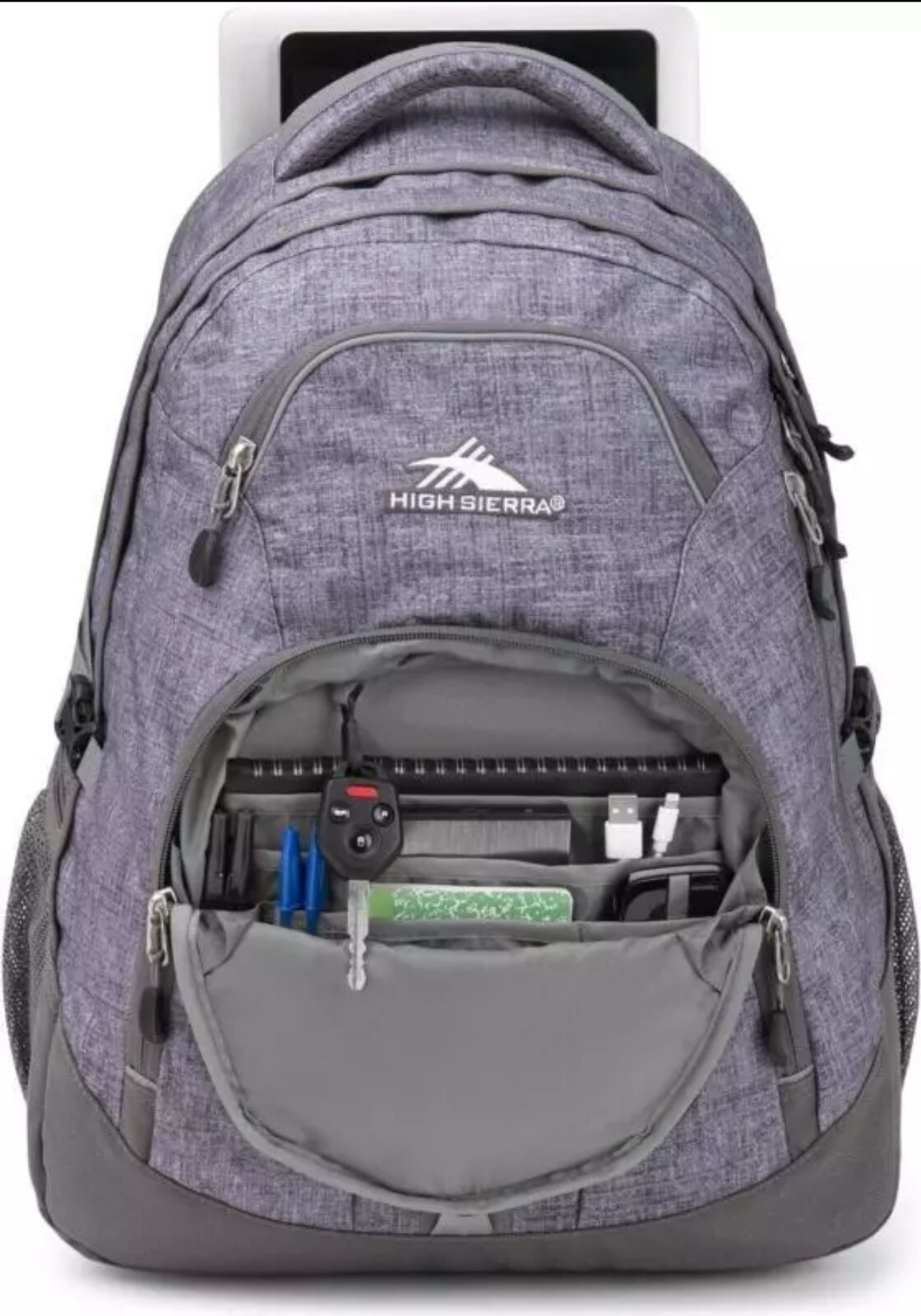 High Sierra Access 2.0 Laptop Backpack, Grey One Size Fits All