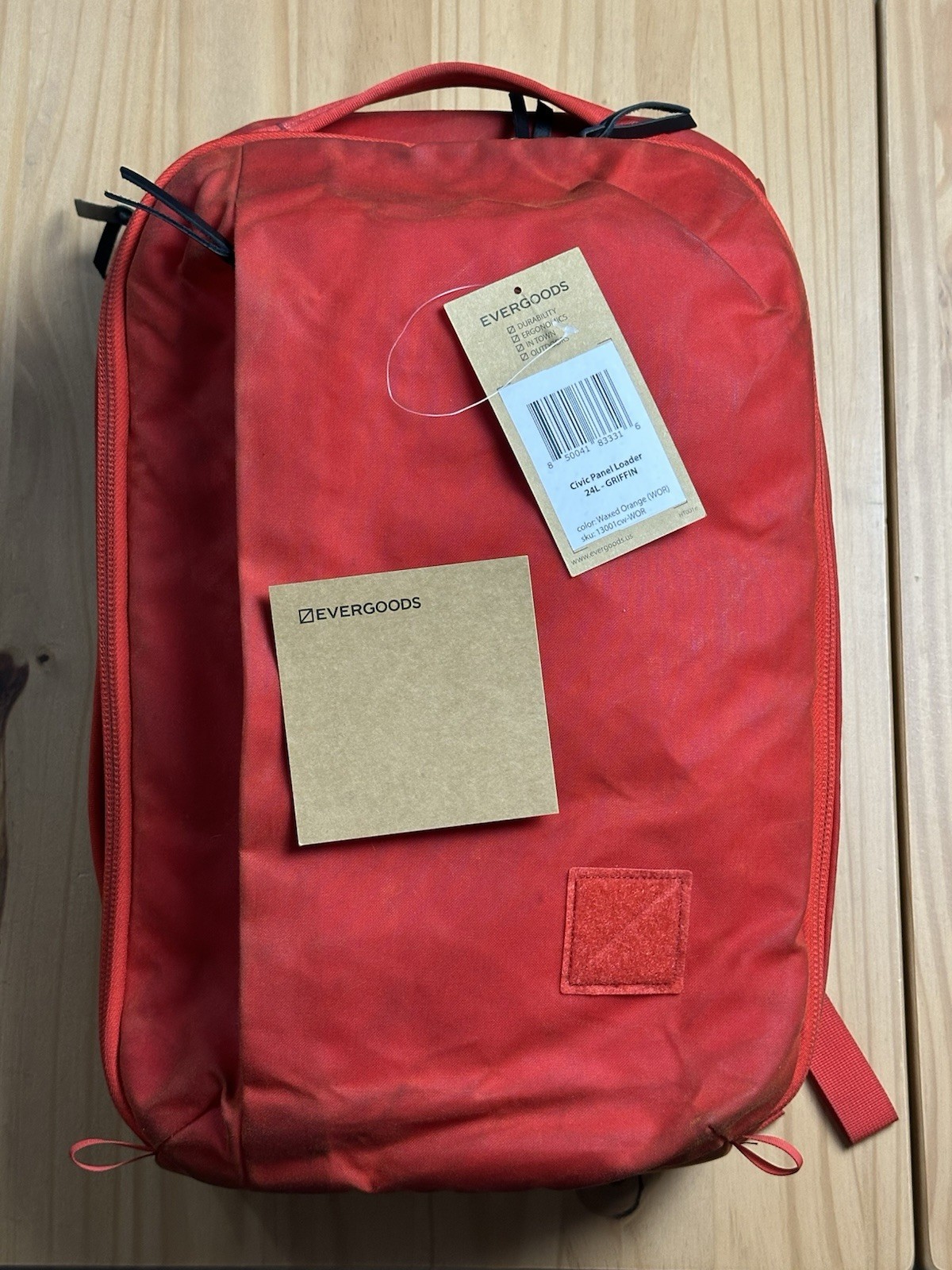 Evergoods x Carryology Civic Panel Loader (Blood Orange, 24L) CPL 1/25 LIMITED