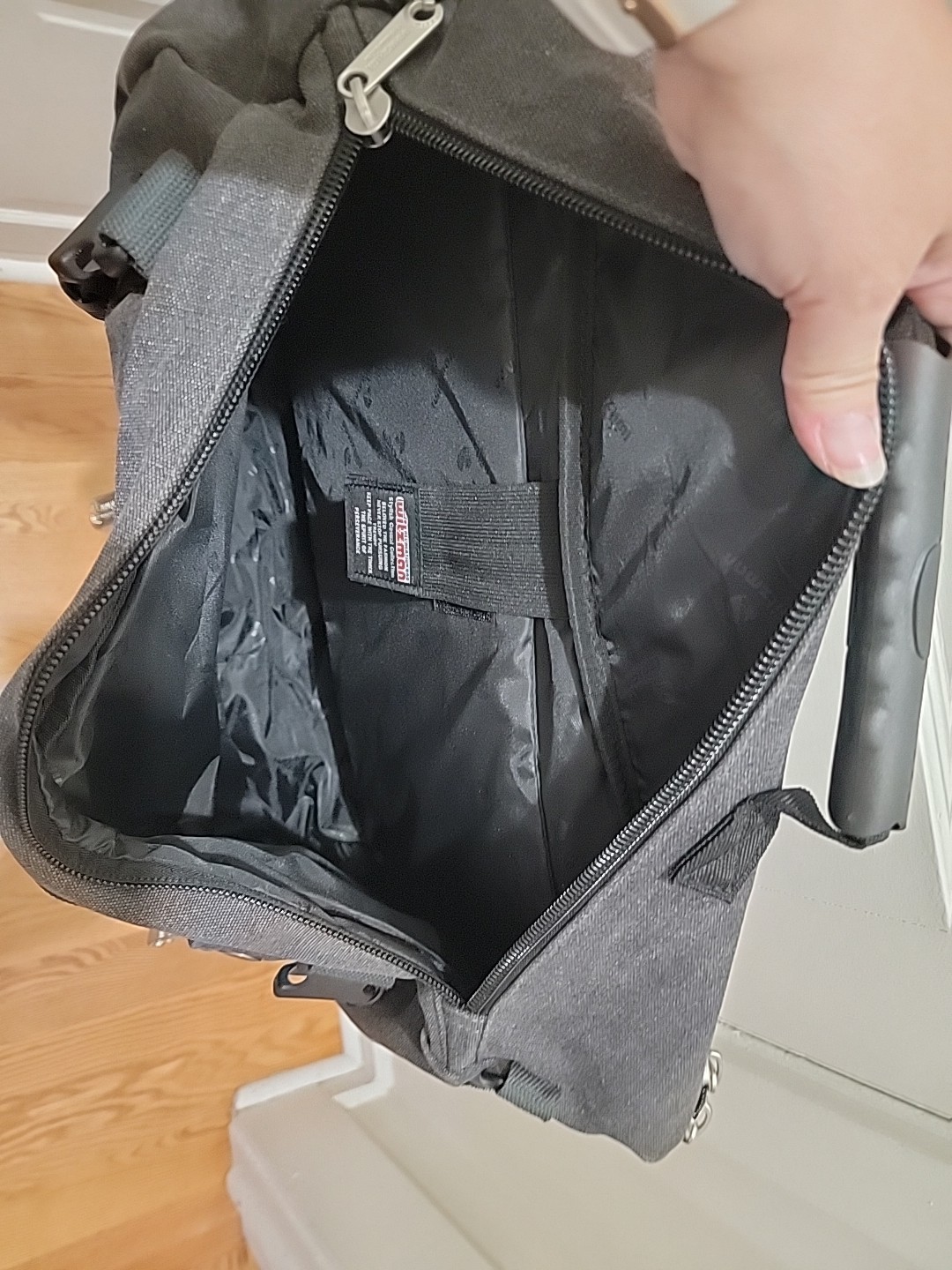WITZMAN Travel Backpack Soft Sided Suitcase Carry On. Dark Gray. NWOT