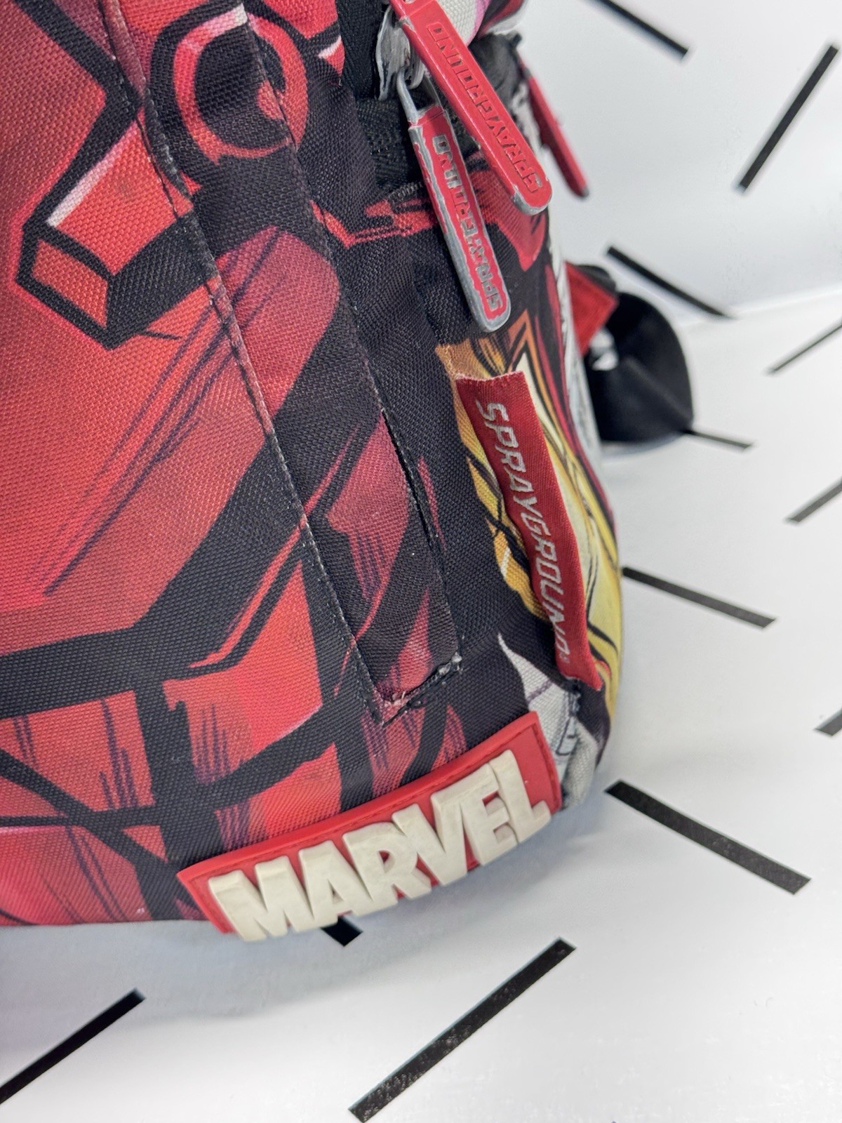 Rare 2015 SPRAYGROUND Iron Man Raining Money Marvel Backpack