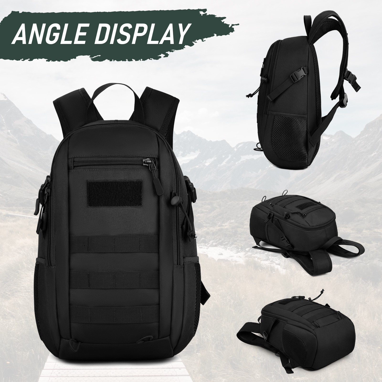 Military Tactical Backpack Molle Army Rucksack Mini Men Women Outdoor Travel Bag