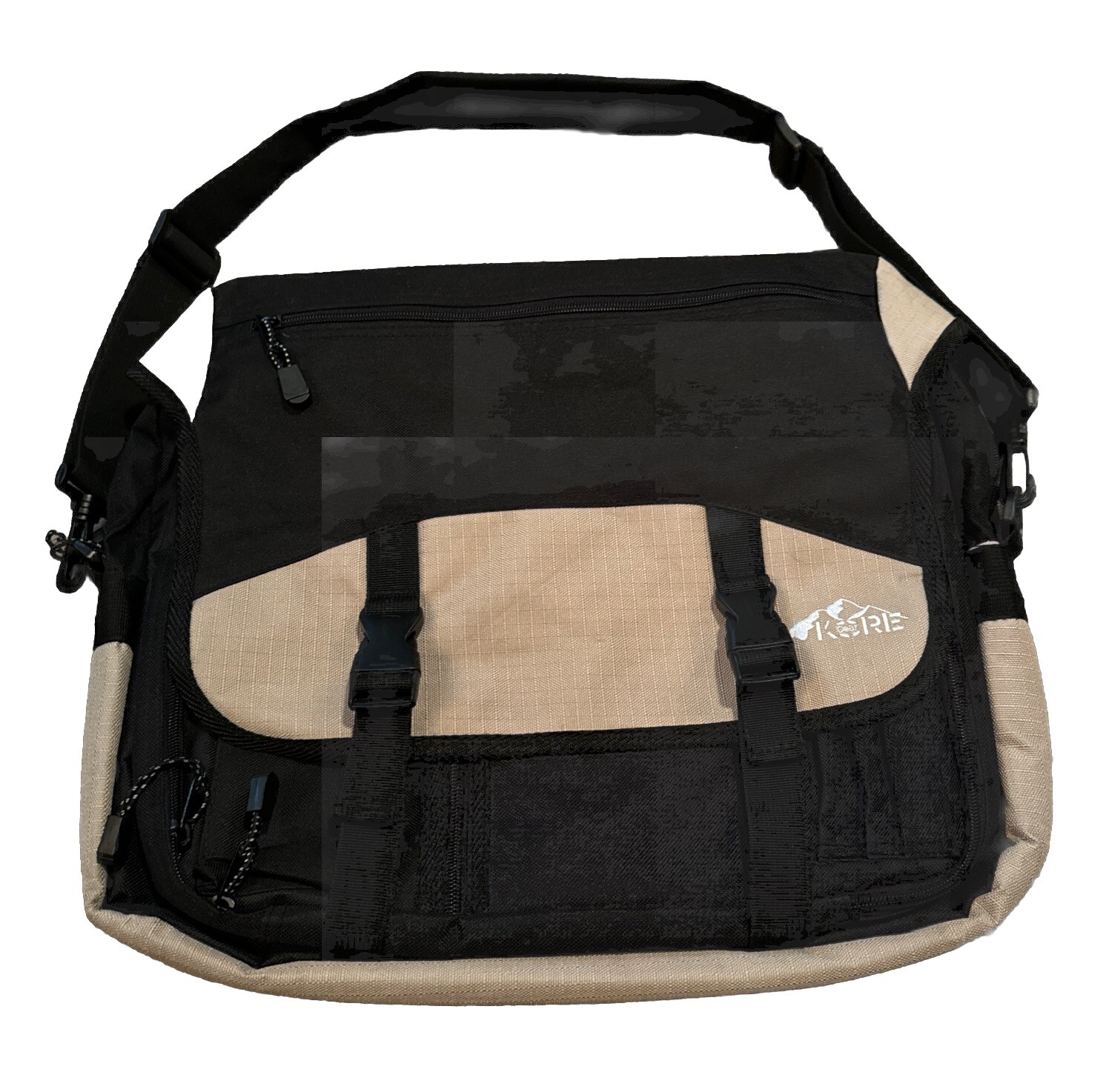 KORE Gear Laptop Messenger Bag Briefcase Shoulder Strap Black Tan College