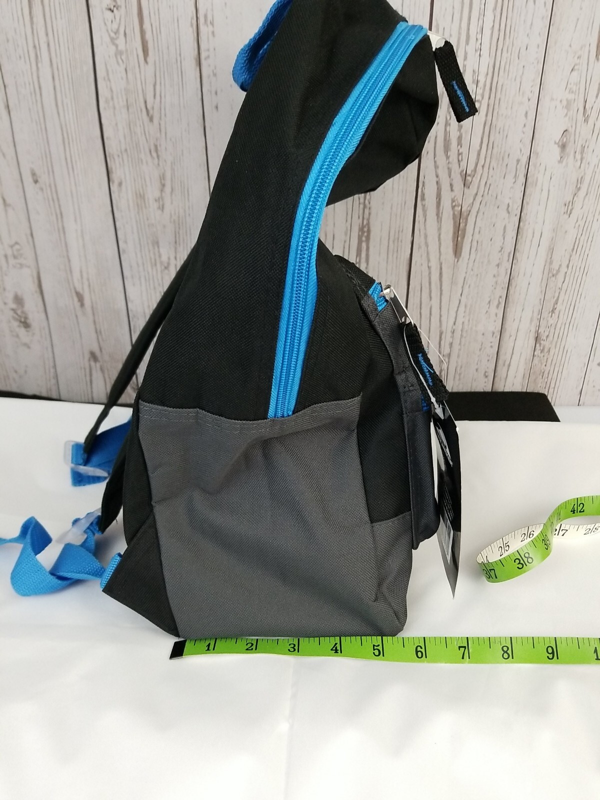 Trailmaker Backpack Heritage Collection 18” NWT Black Bag Turquoise Blue Trim