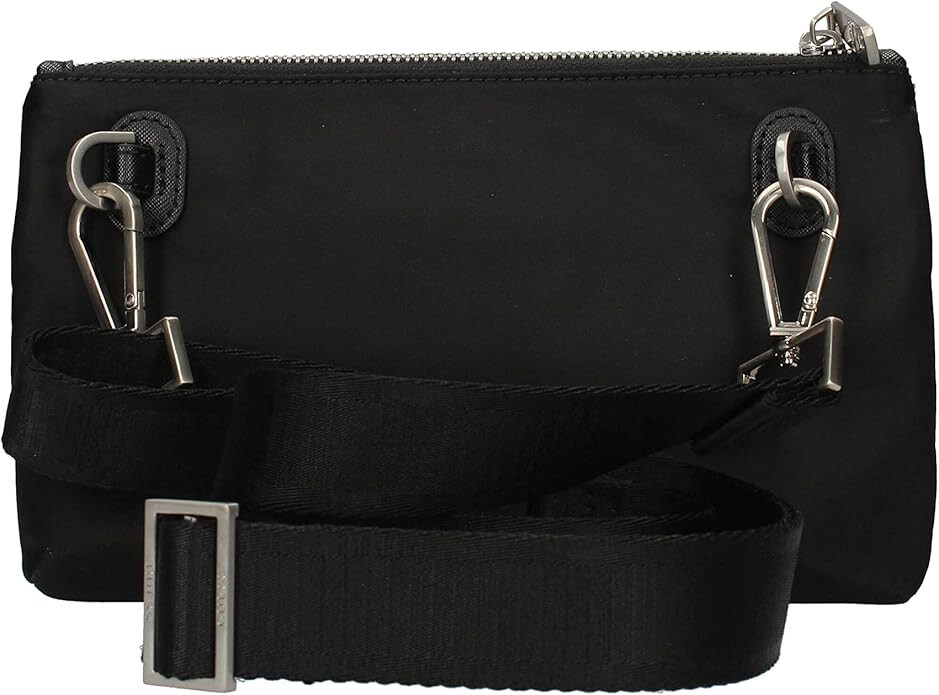 GUESS Men’s Black Small Crossover Messenger Clutch Bag w/ Shoulder Strap NEW