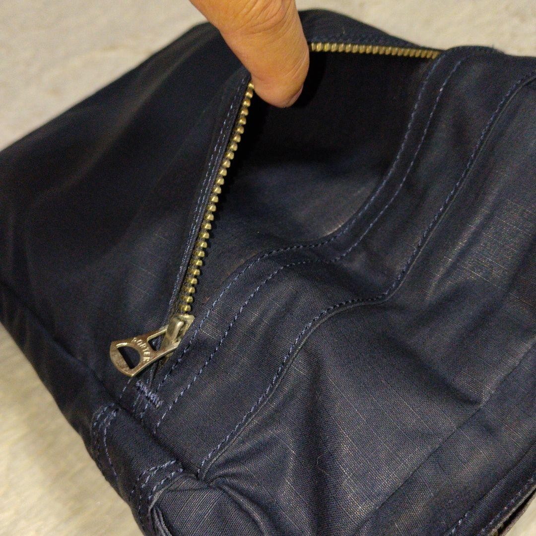 Authentic PORTER Yoshida & Co. Shoulder Bag Nylon Navy 30cm x 22cm x 6.5cm Sligh
