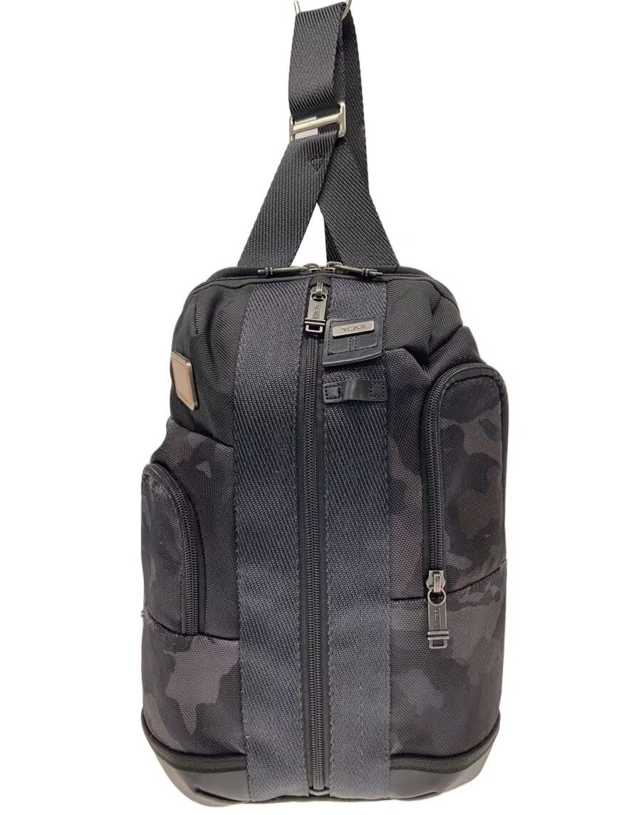 TUMI Sling bag Camouflage Black Nylon Men One Shoulder bag 222318GC2