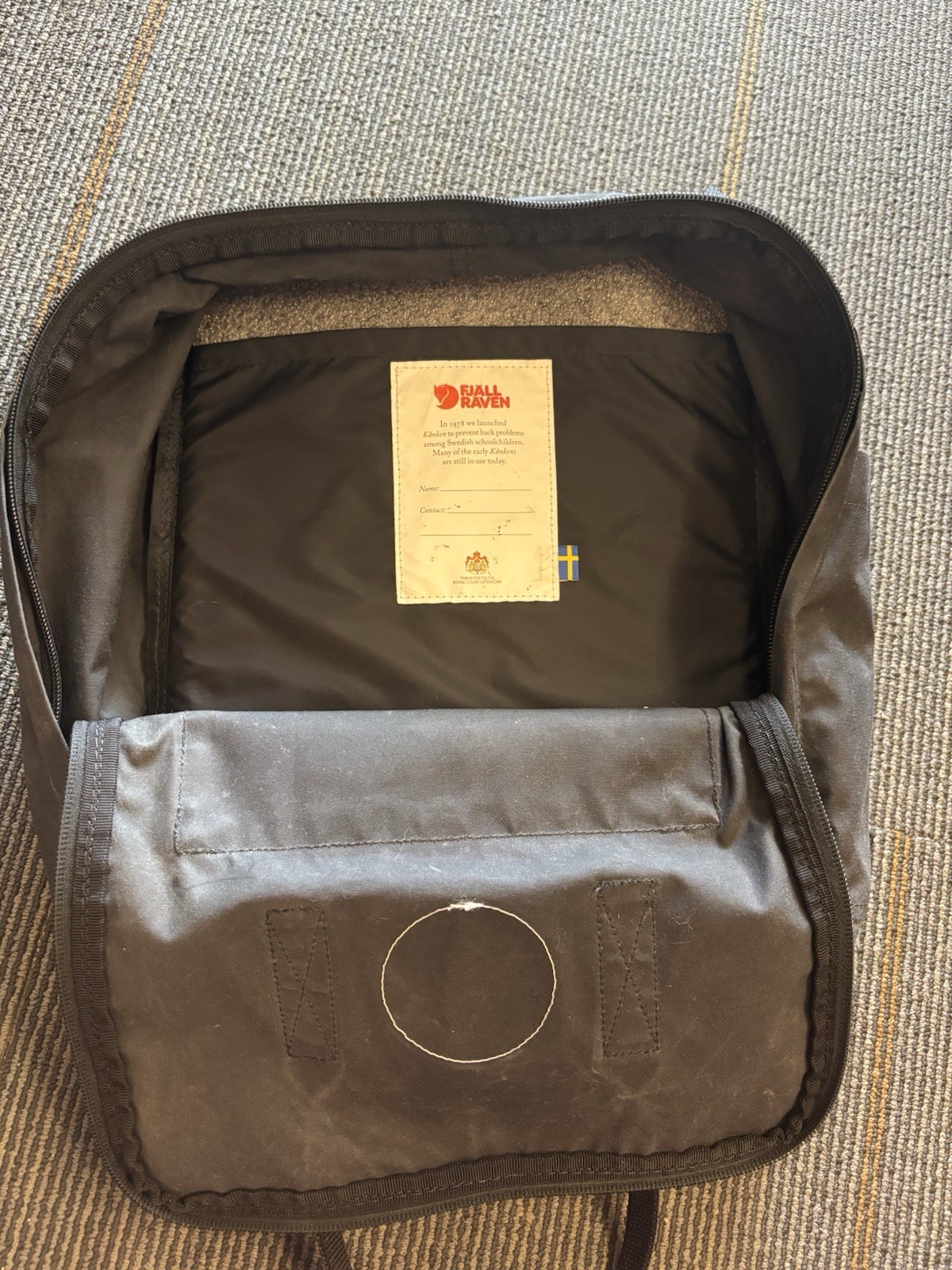 Fjallraven Kanken Classic Backpack 23510 Sweden Canvas 16L – Black