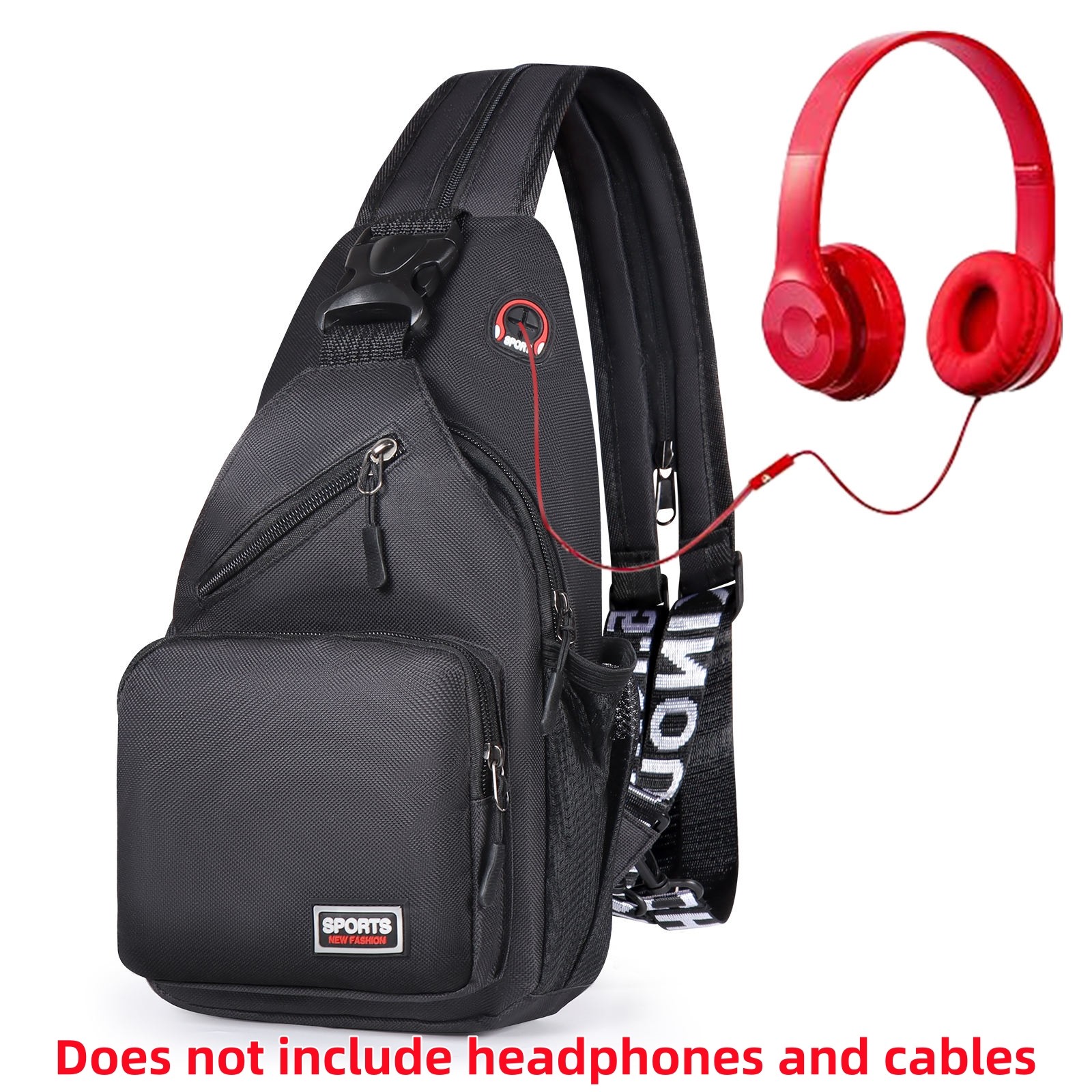 Men Backpack Molle Tactical Sling Chest Pack Shoulder Bag Outdoor Travel Hiking
