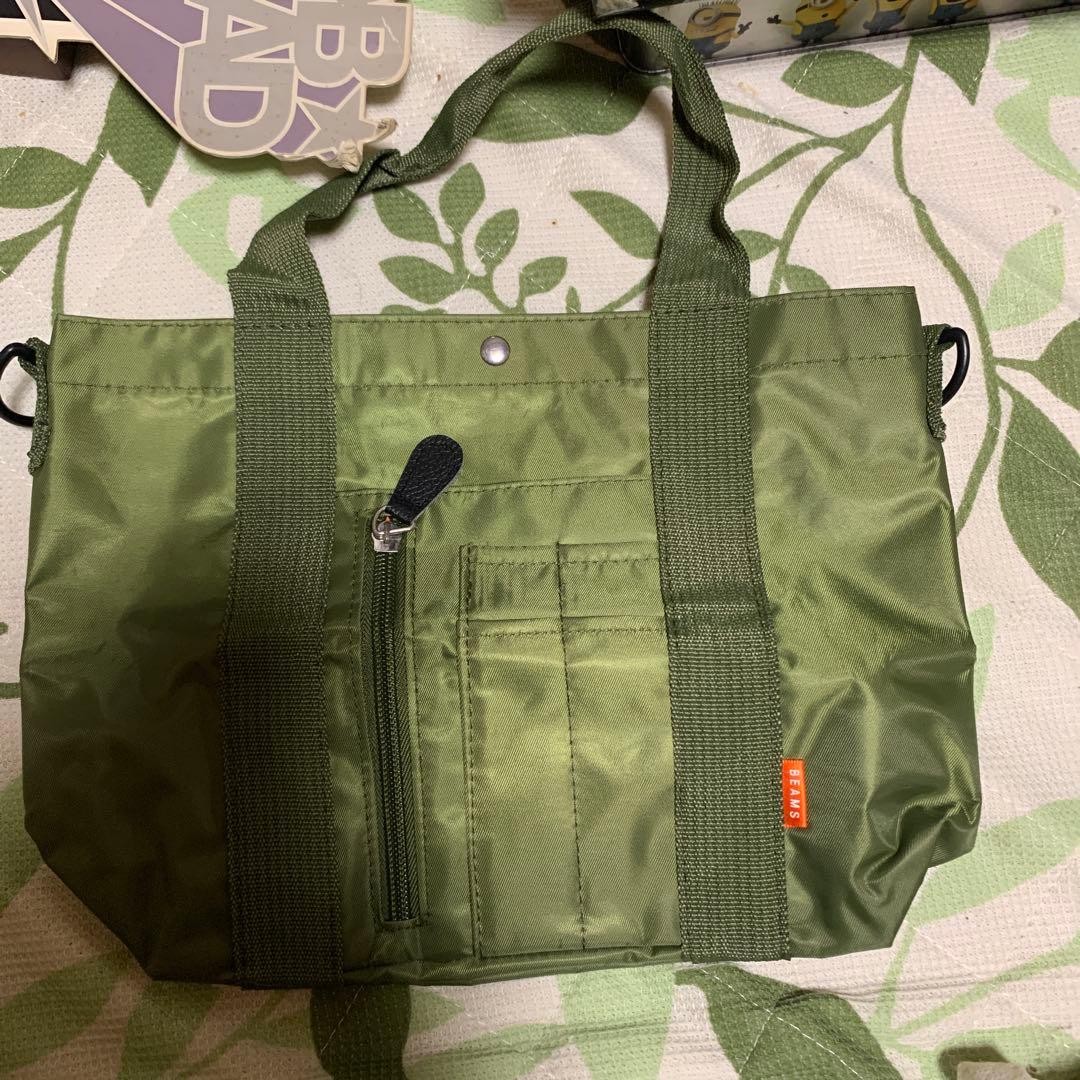 BEAMS tote bag khaki smart appendix