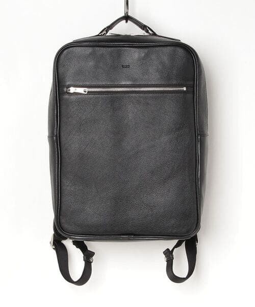 Tusk Leather Backpack Black Dark Brown Genuine Leather 28cm 38.5cm 9cm From Japa