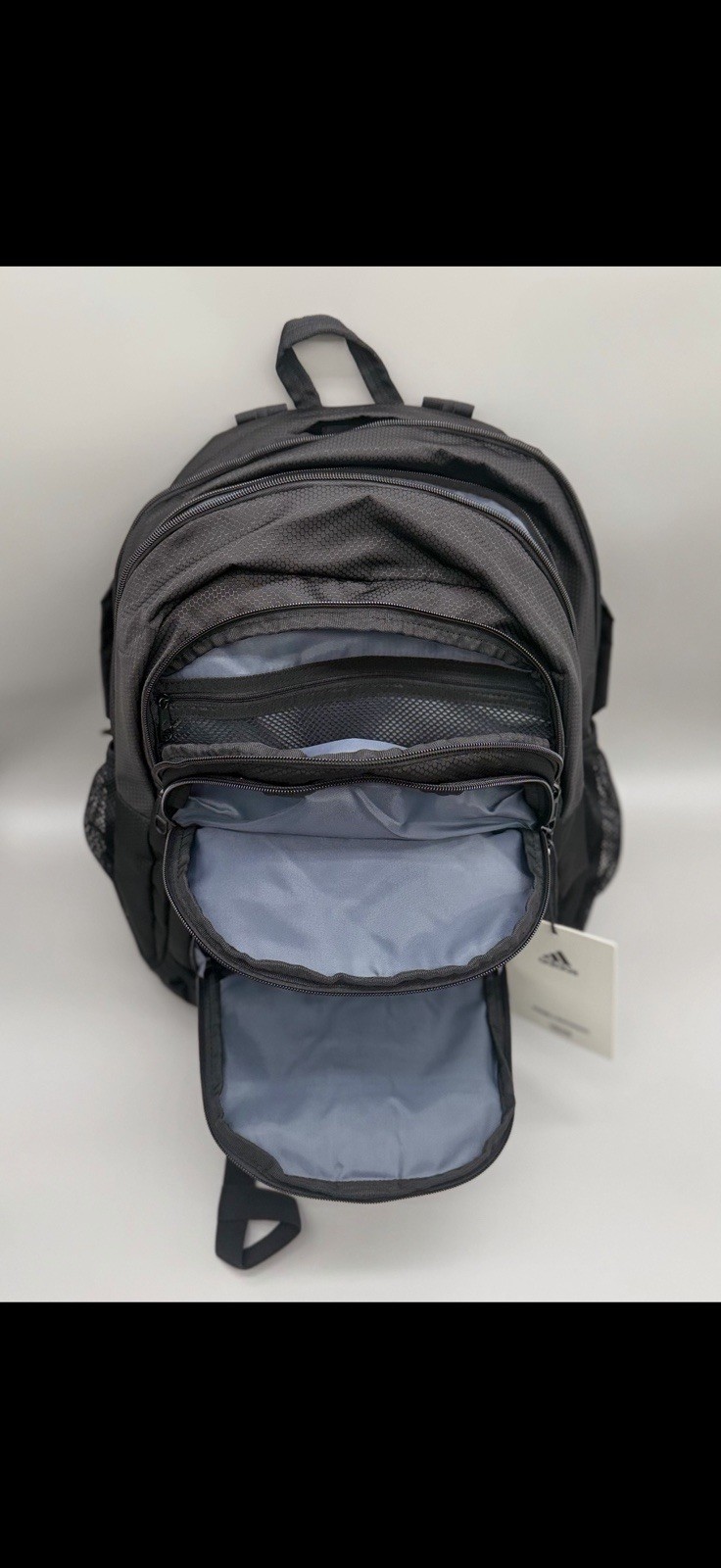 adidas Prime 6 Backpack Black 16” Laptop School Travel Bookbag NWT