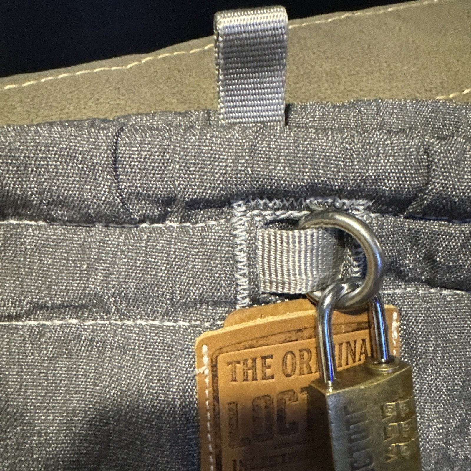 Loctote Original Flak Sack Gray Backpack Bag Loc Tote Anti-Theft