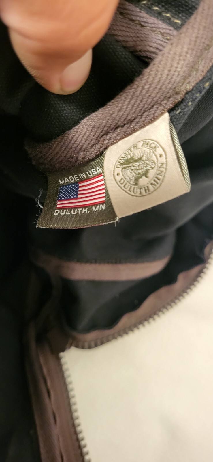 Duluth Pack Duluth Minn Everyday Use Backpack Black Canvas USA Made