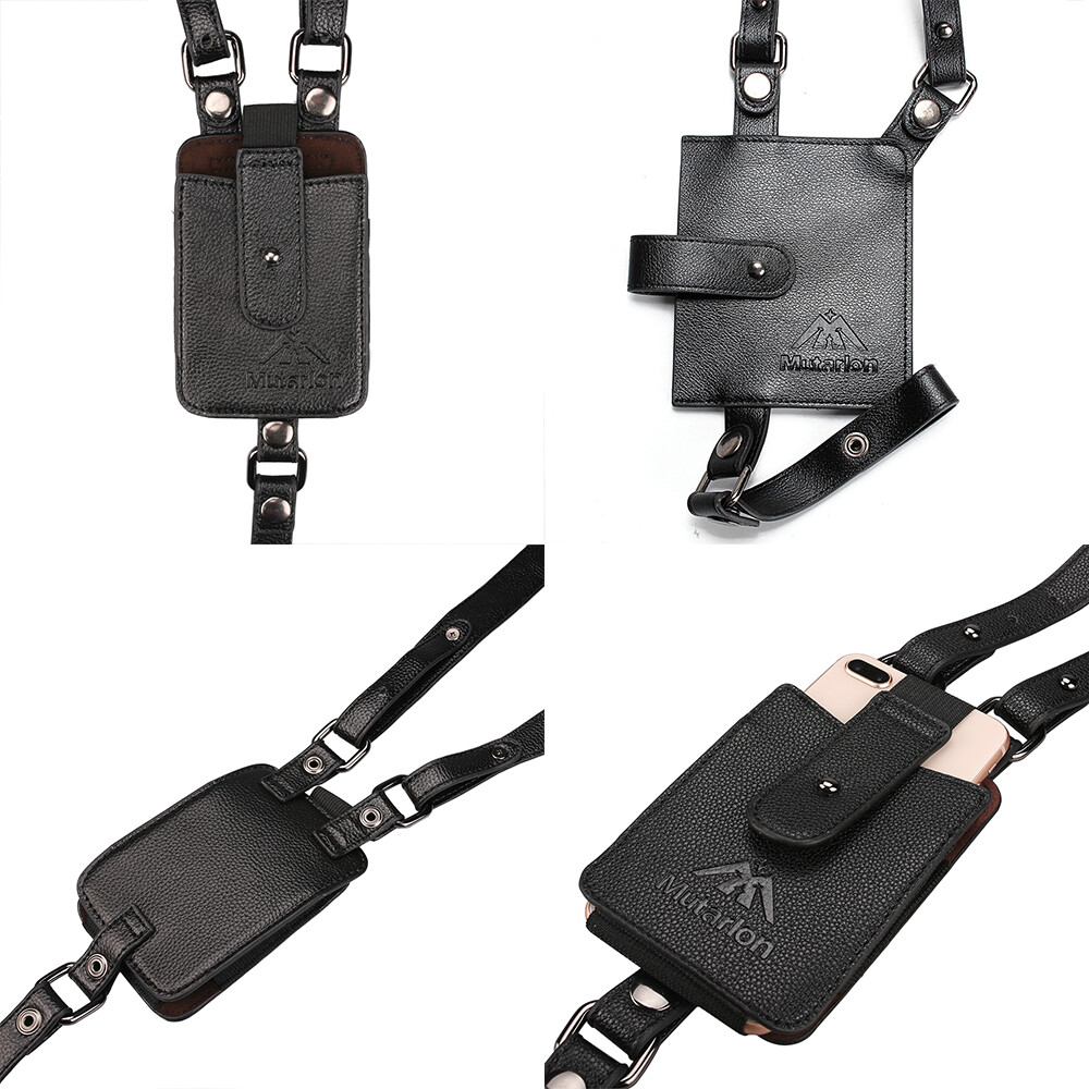 Anti-Theft Hidden Underarm Strap Wallet Double Shoulder Pouch Holster Phone Bag