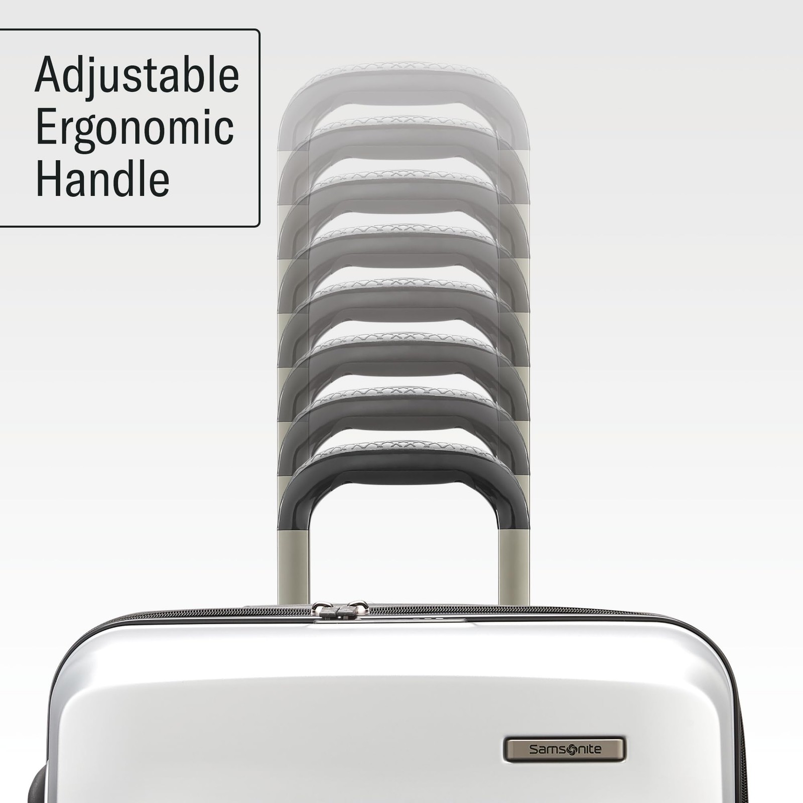 Samsonite Octiv Hardside Spinner Aluminum Silver Check Medium 24 U1