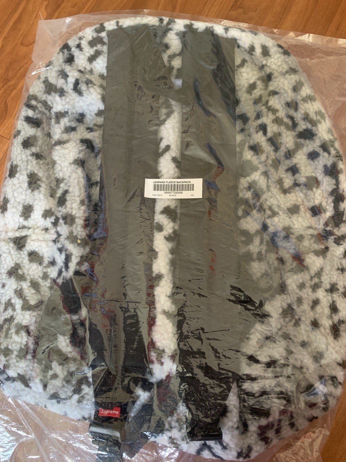 Supreme Backpack Leopard White FW17 New With Tags