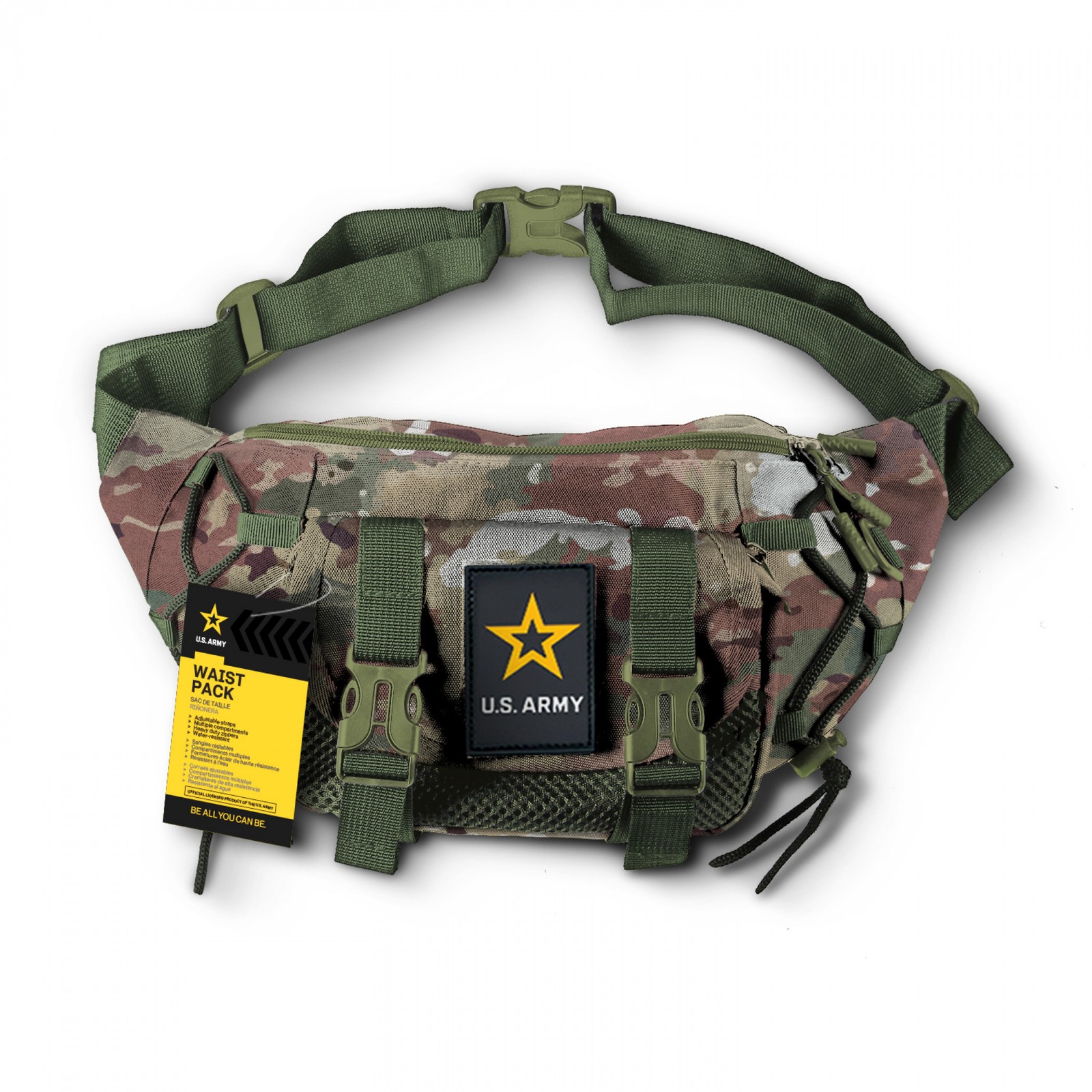Army Camo Waist Pack Green