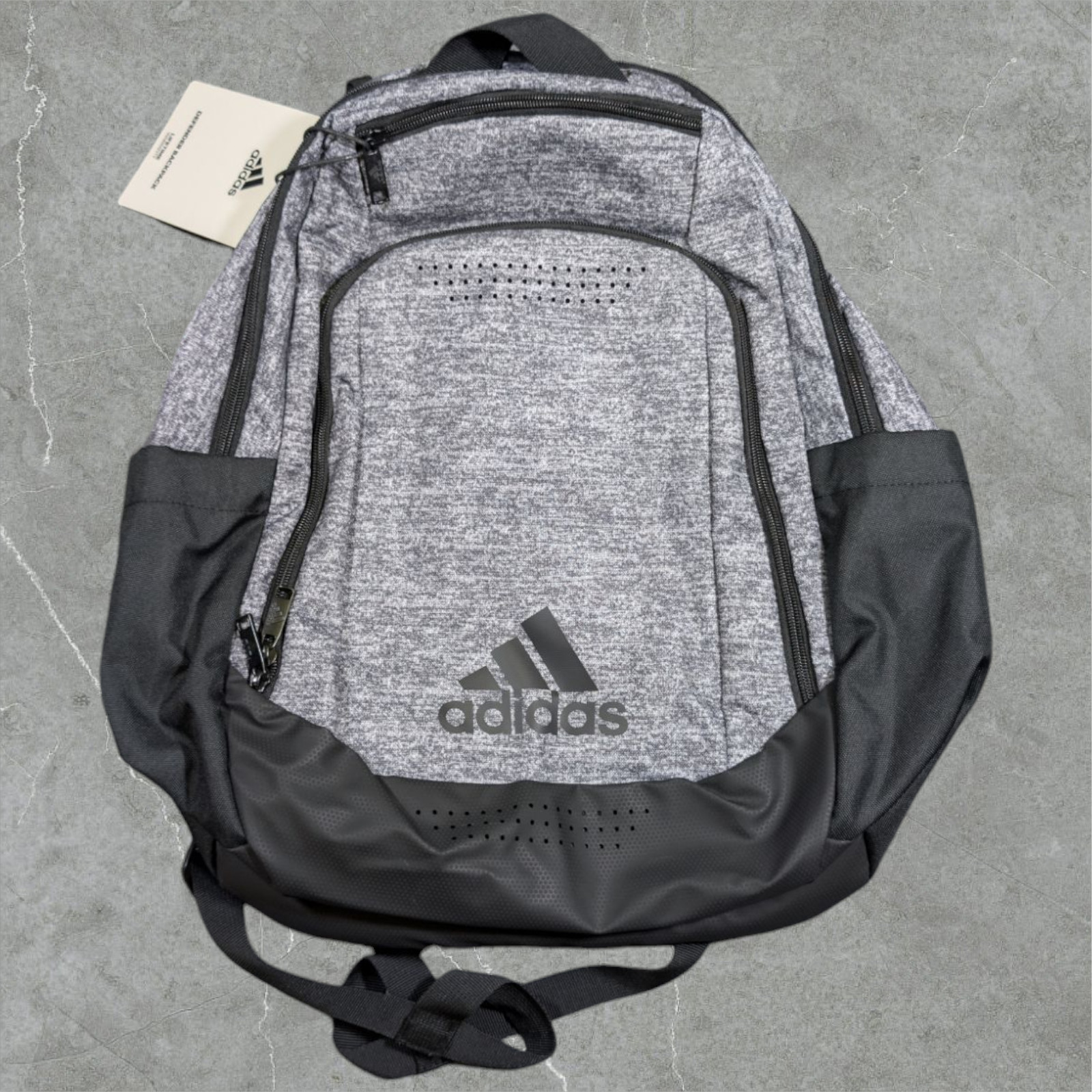 adidas 20″ Defender Backpack Team Logo Space Gray Laptop Bag Shoe Vent Pocket