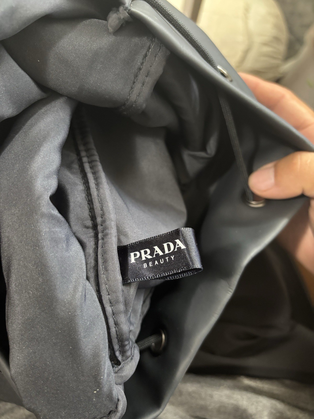 Rare Prada Luna Rossa Ocean Drawstring Gym Bag