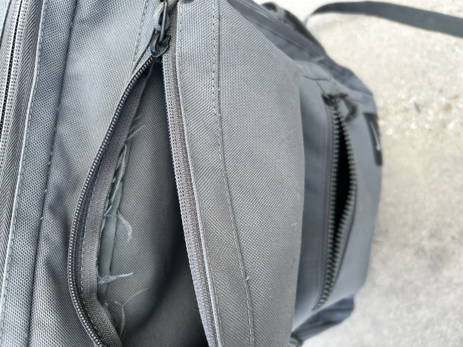 Nike Utility Speed Training Backpack Gray with Yellow Handle Gym Athletic