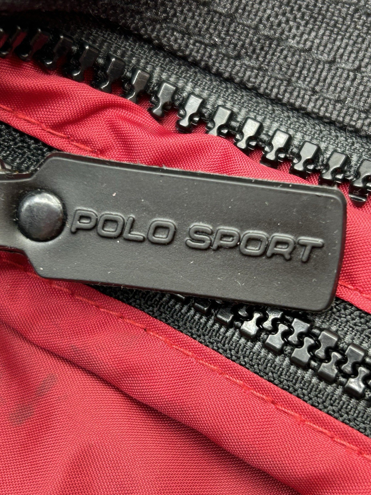 VTG Polo Sport Ralph Lauren Messenger Bag Black Shoulder Crossbody 90’s