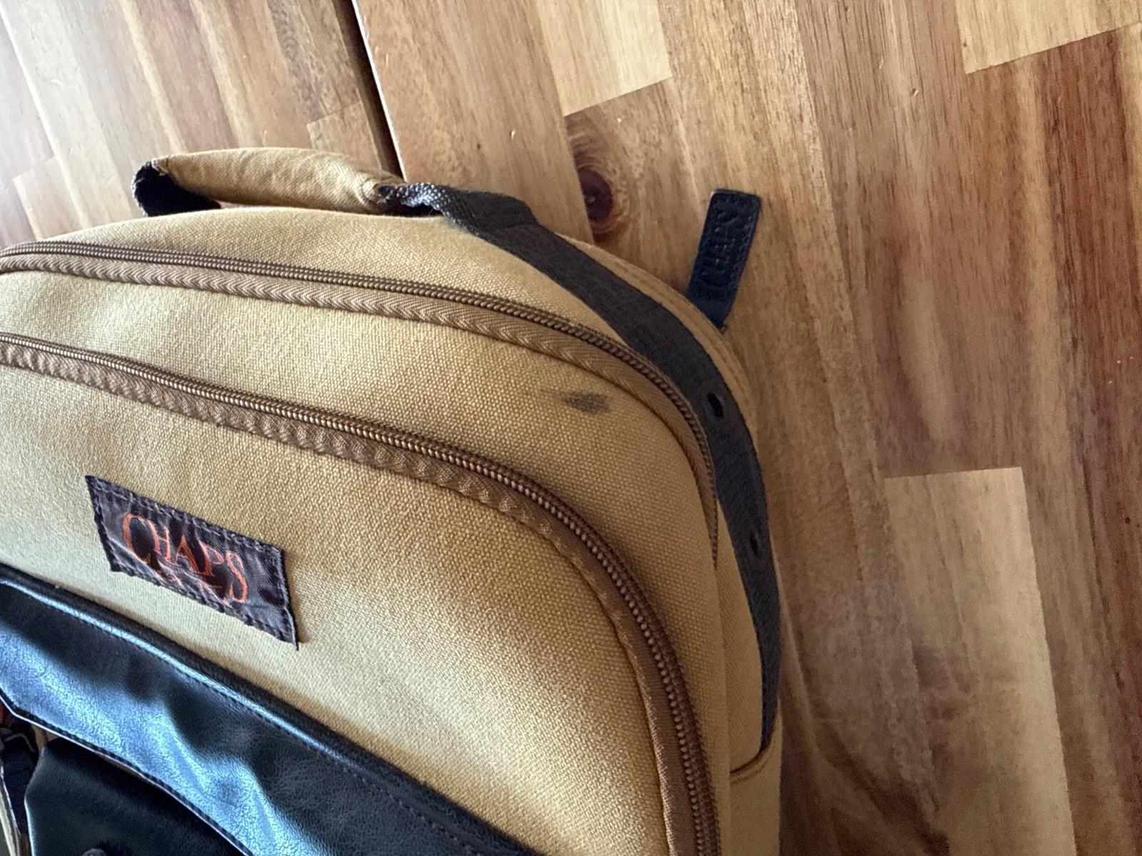 Chaps Backpack Heavyweight Canvas Pockets, Travel