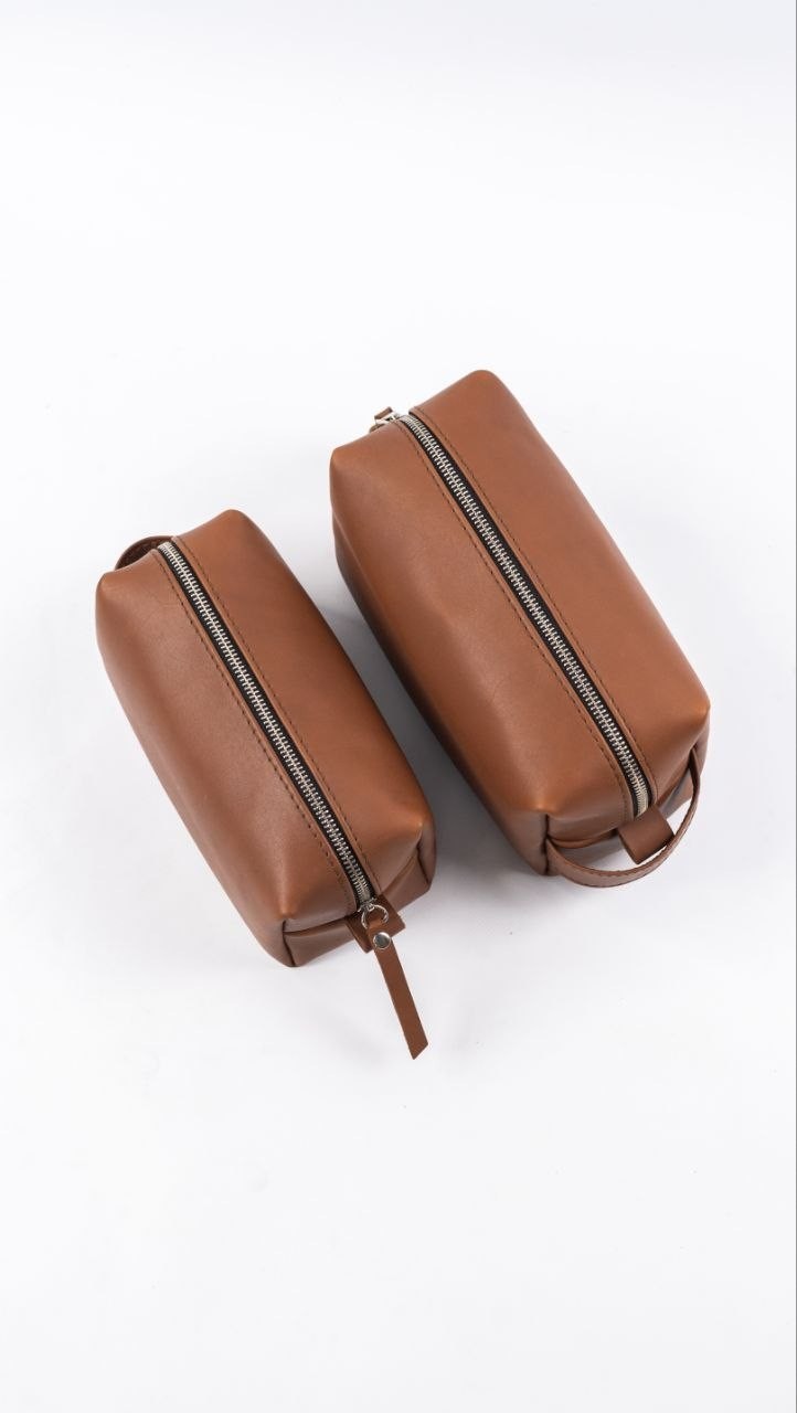 Handmade Leather Toiletry Bag Leather Dopp Kit Bag, Mens Toiletry Bag