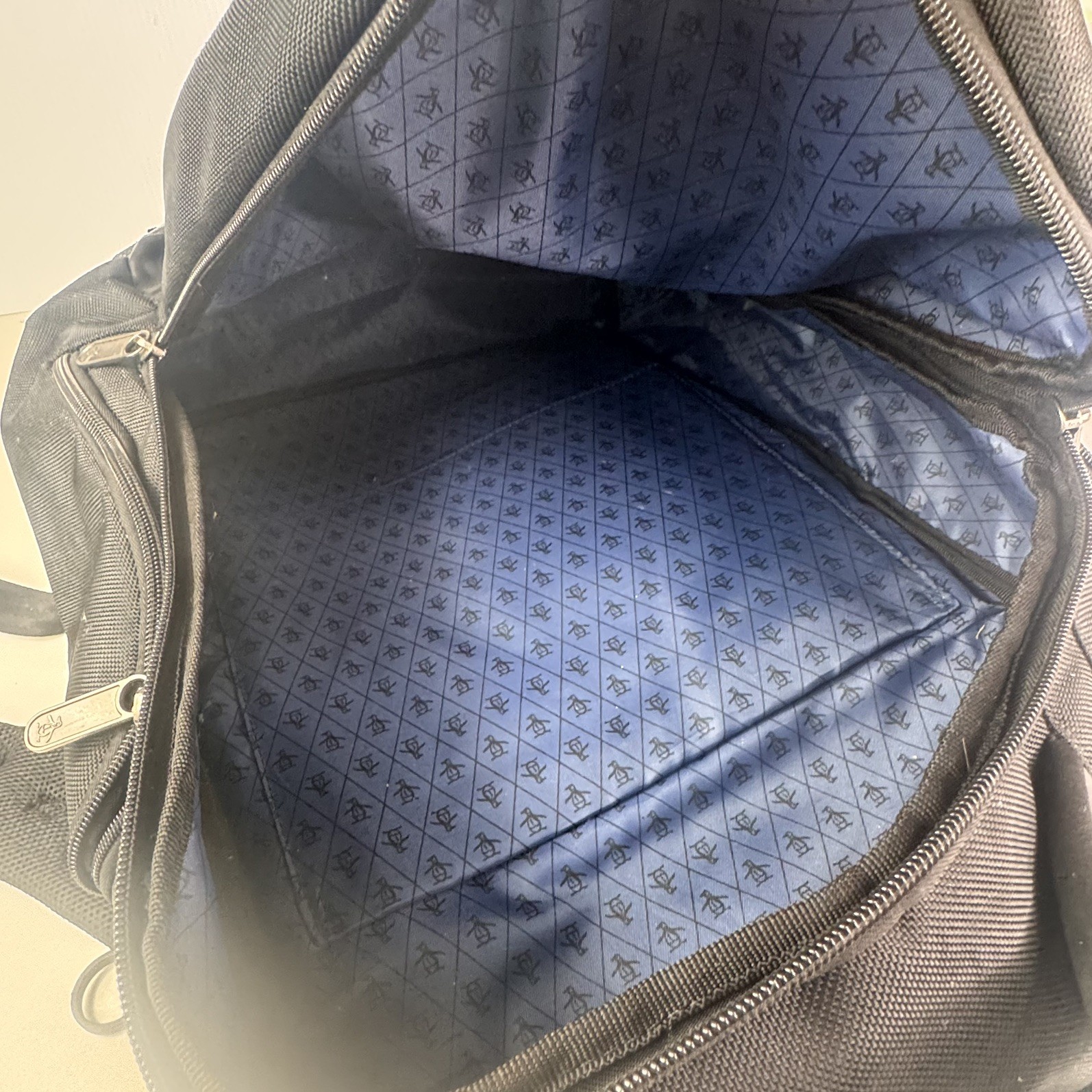 Original Penguin Backpack Travel Work Laptop Bag Organizer Black Heavy Duty