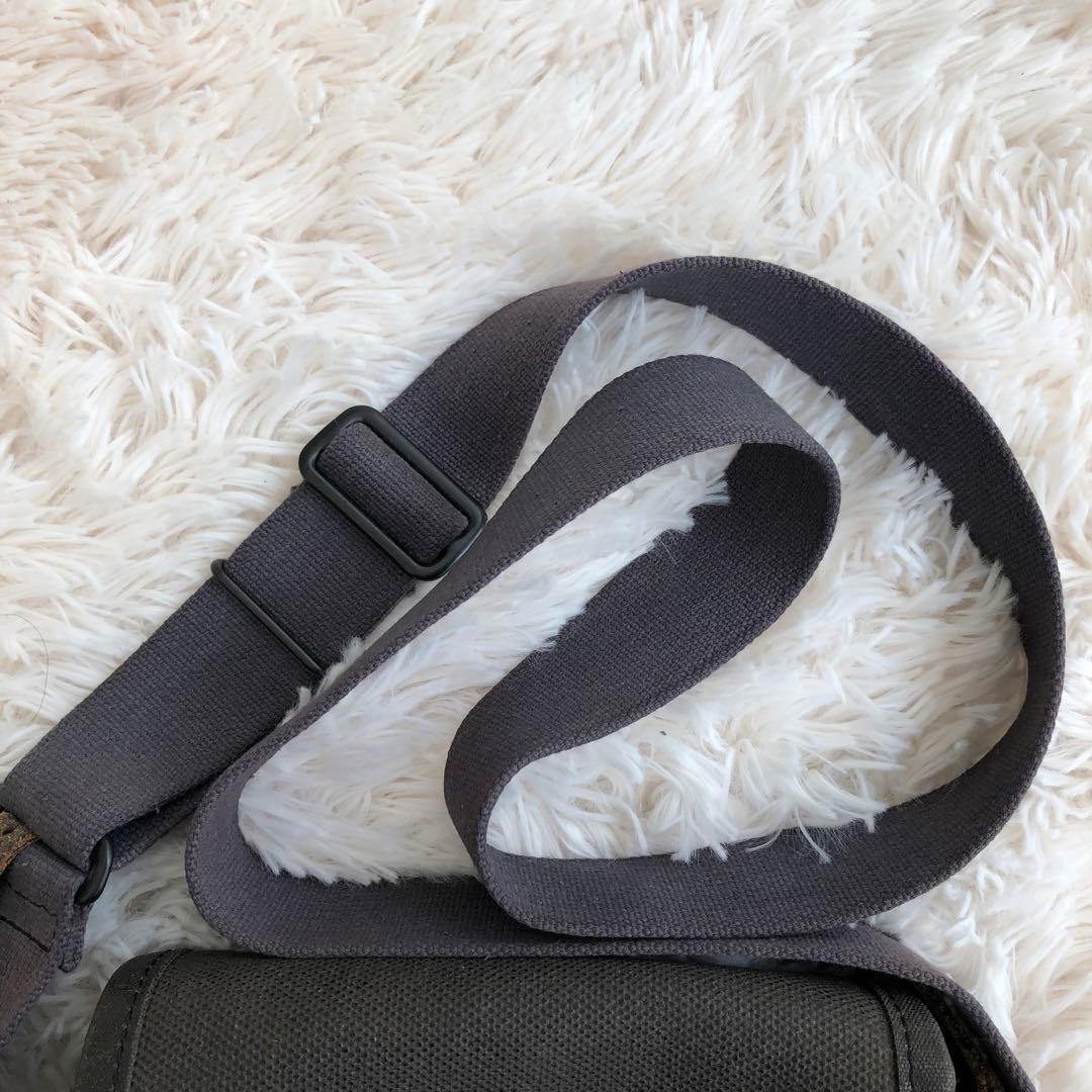 Authentic HARVEST LABEL Canvas Shoulder Bag 吉田カバン PORTER Gray 21cm x 26cm x 4cm
