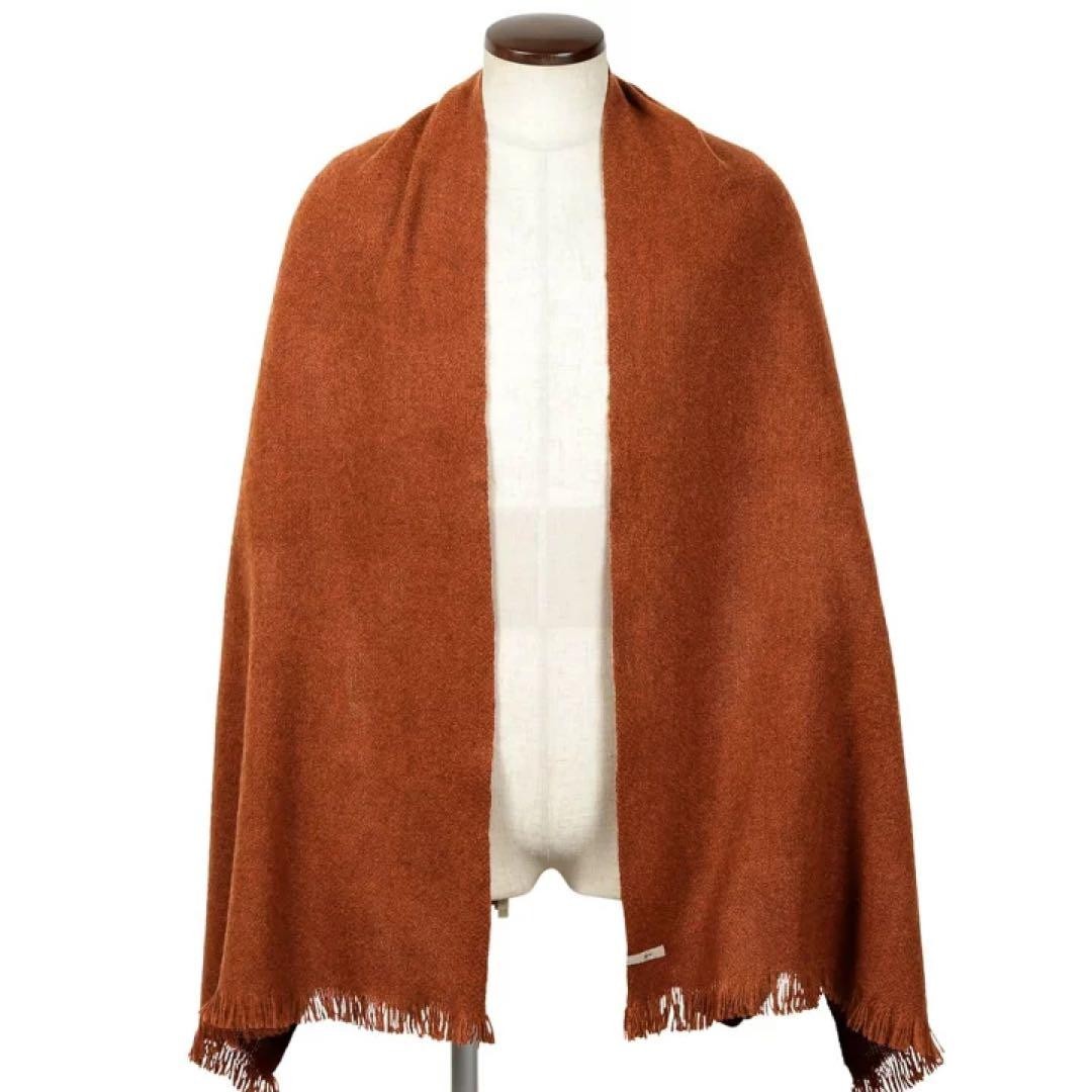 Norlha Yak Wool Handwoven Solid Stole – Terracotta 188×53 cm