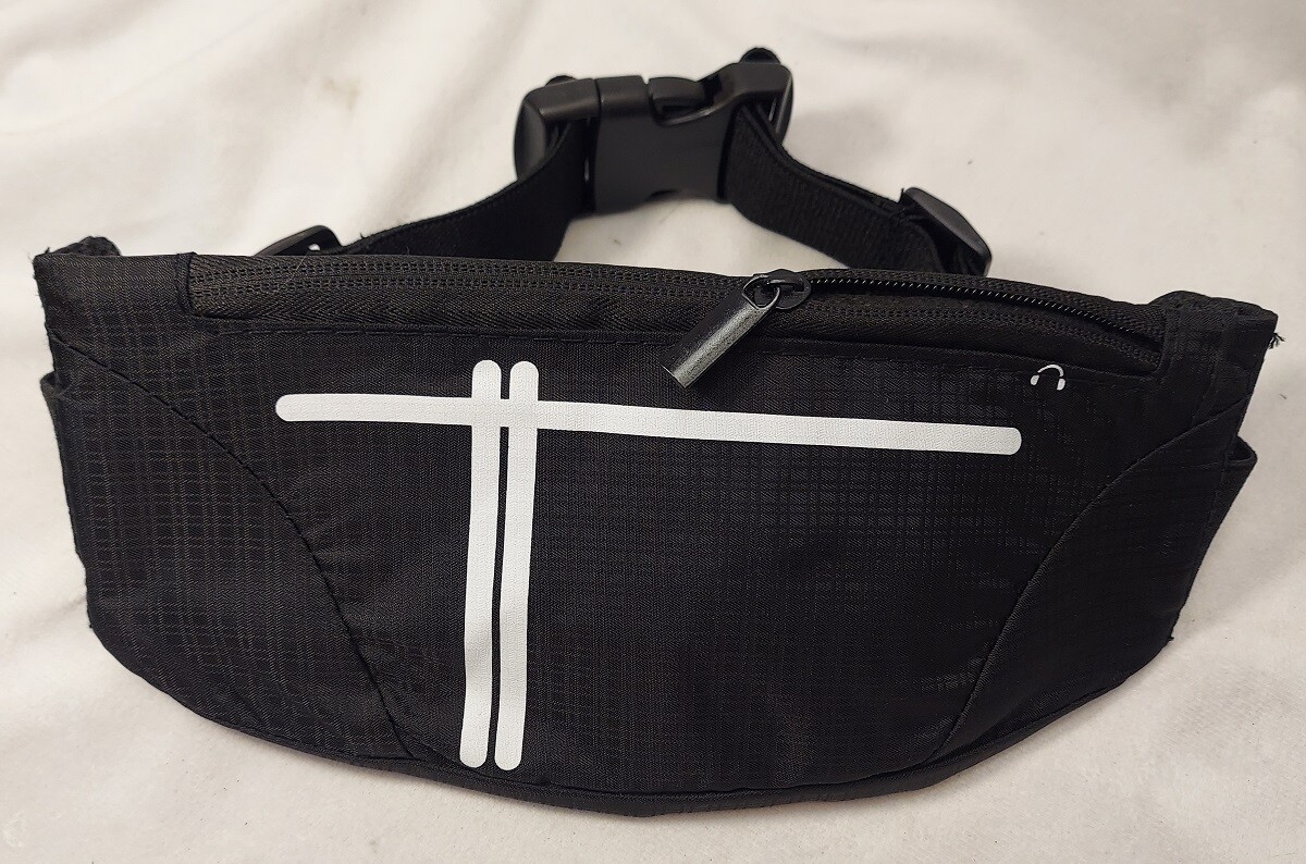 Runner Waist Belt 2 Pockets Lightweight Breathable & Water Resistant -F9