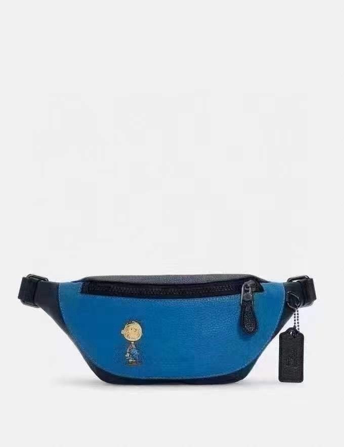 NWT Coach 5512 Limited Edition X Peanuts Mini Warren Belt Bag With Pig Pen $278
