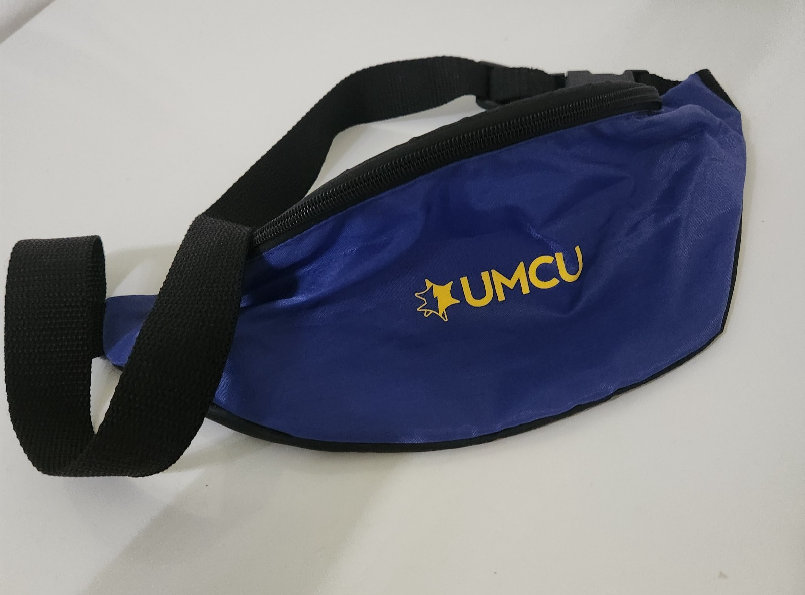 UMCU Fanny Pack Bag University Michigan Credit Union Blue Adjustable
