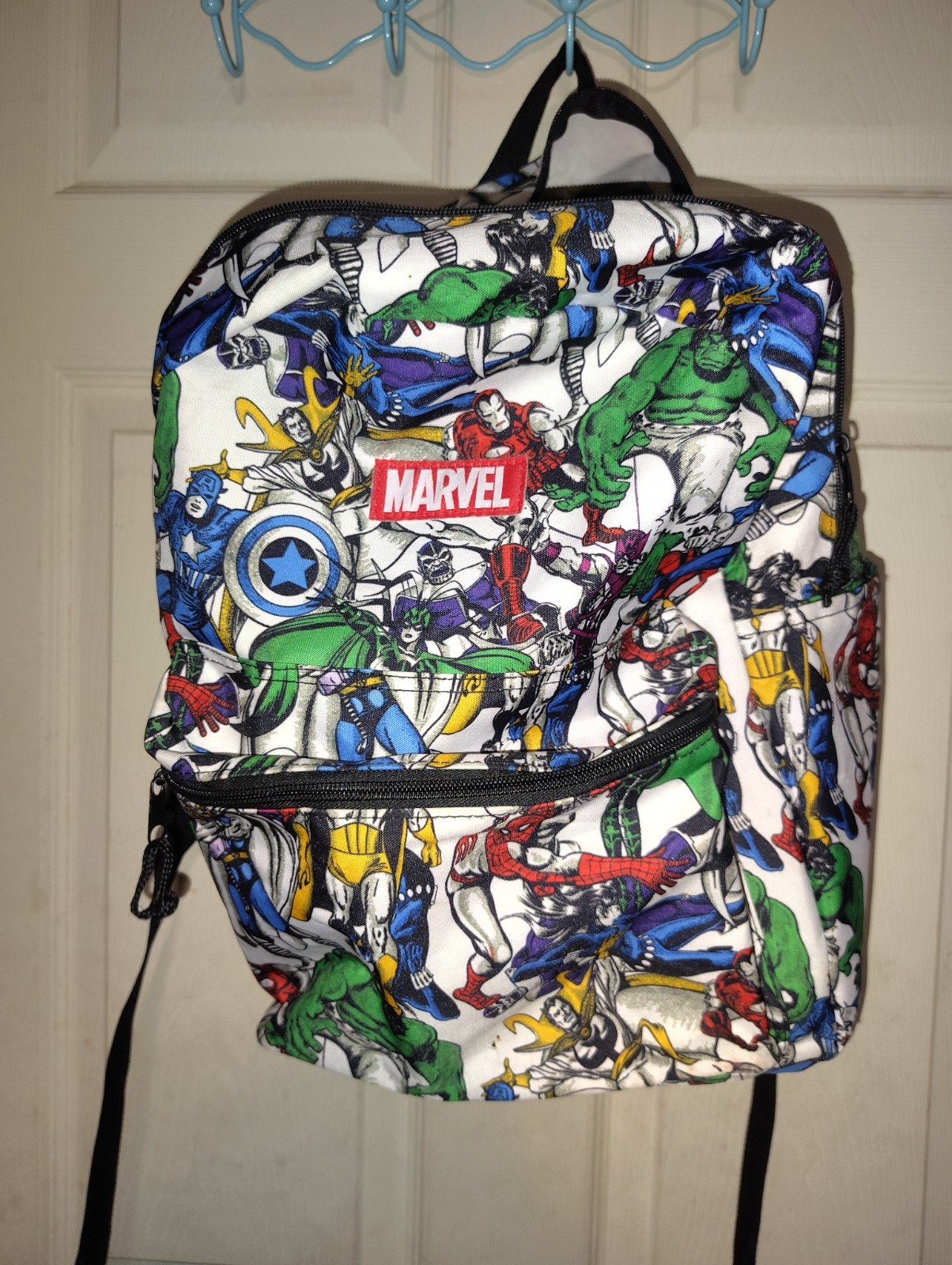 Marvel AVENGERS BACKPACK Iron Man, Hulk, Spider-Man, Thanos, Thor, Dr. Strange